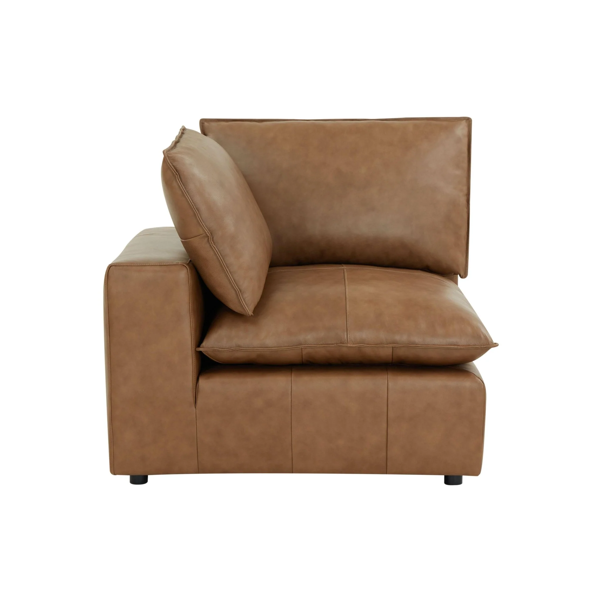 Cali Brown Leather Modular Sofa - Image 9