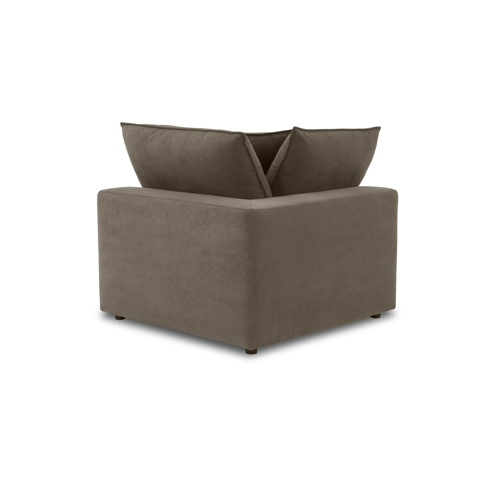 Cali Chocolate Brown Performance Velvet Modular Sofa - Image 30