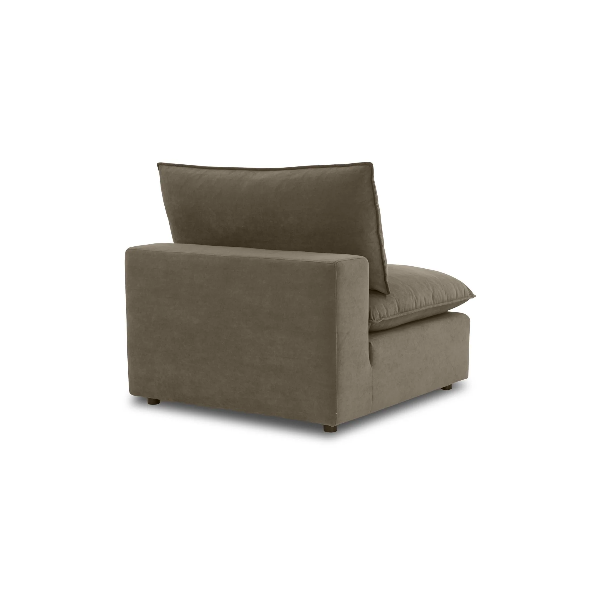 Cali Chocolate Brown Performance Velvet Modular Sofa - Image 22