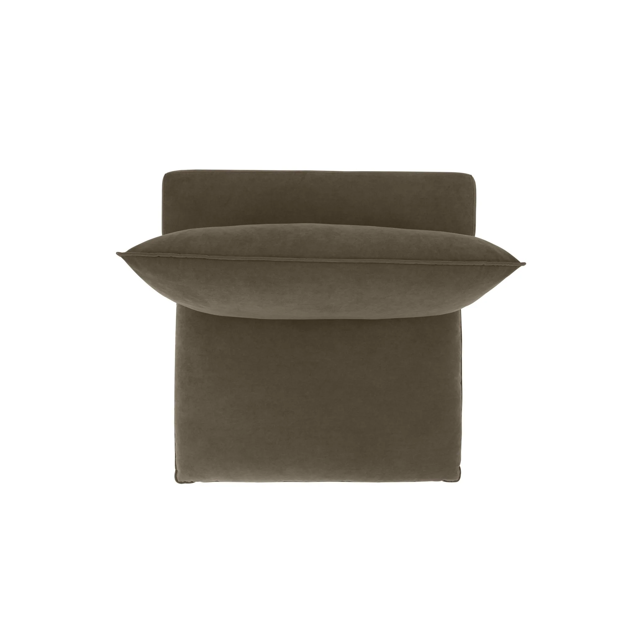 Cali Chocolate Brown Performance Velvet Modular Sofa - Image 34