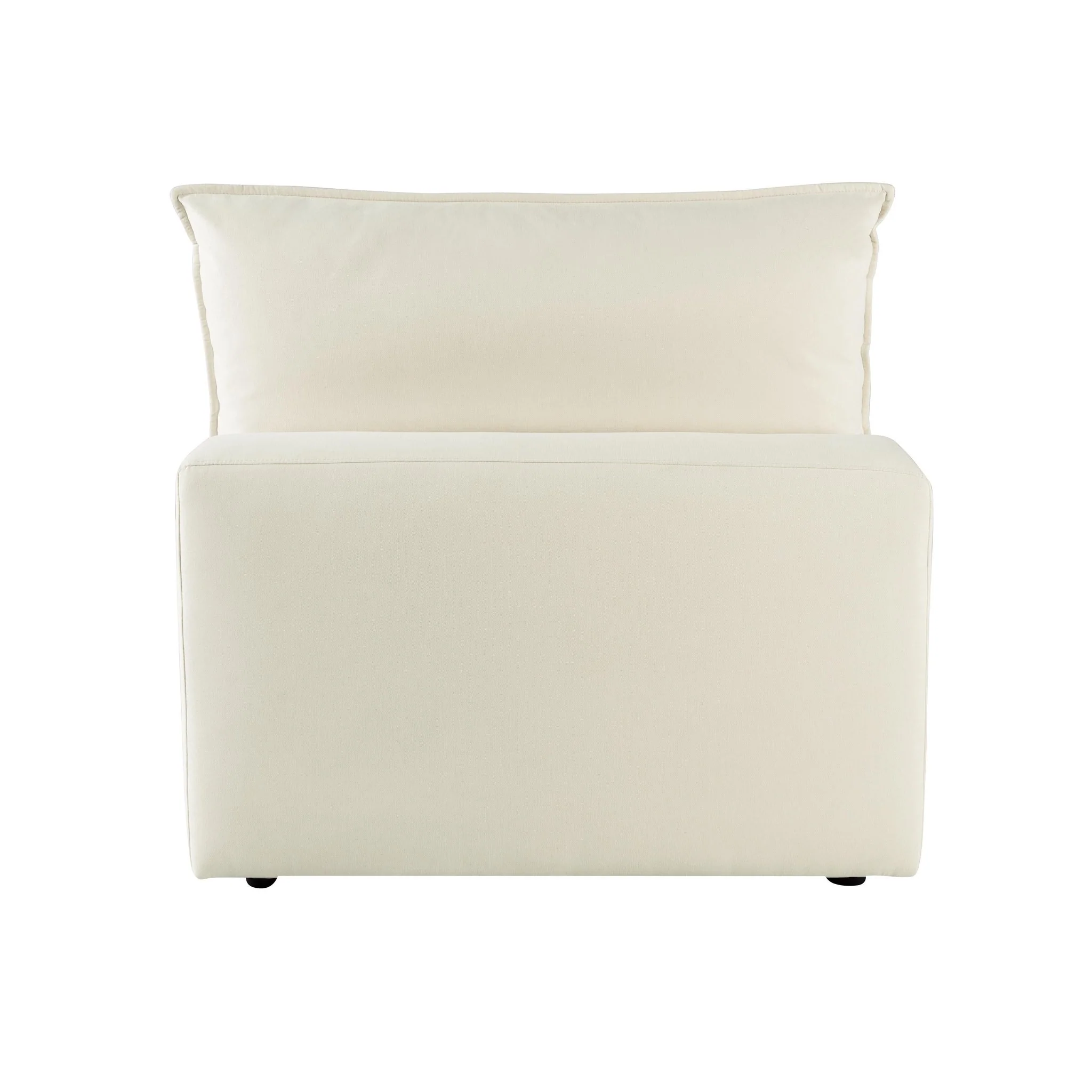 Cali Natural Performance Fabric Armless Chair - Image 5