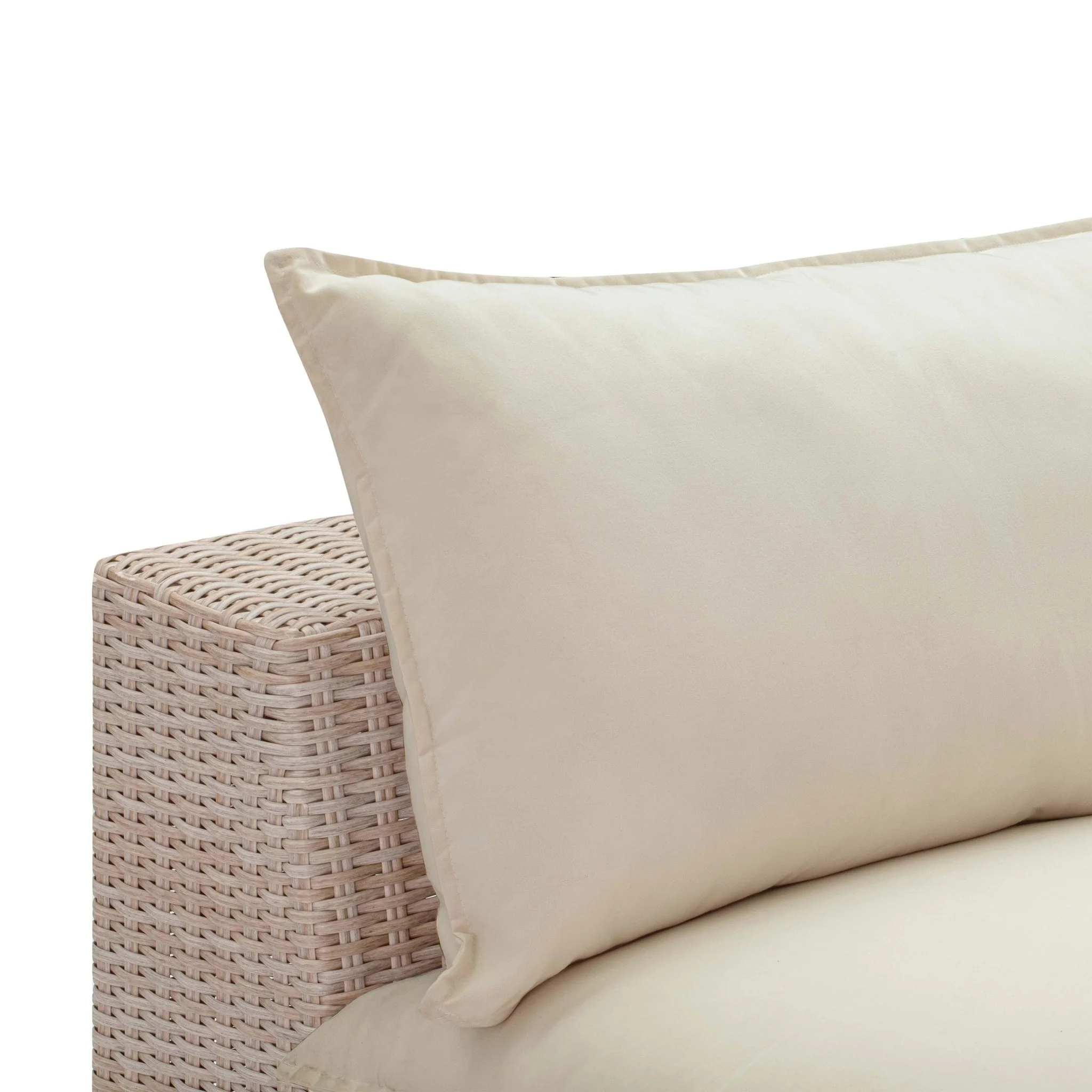 Cali Natural Wicker Outdoor Armless Chair - Image 5