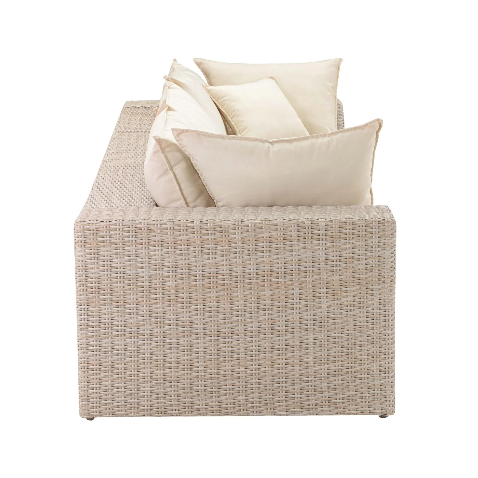 Cali Natural Wicker Outdoor Modular Sofa - Image 6