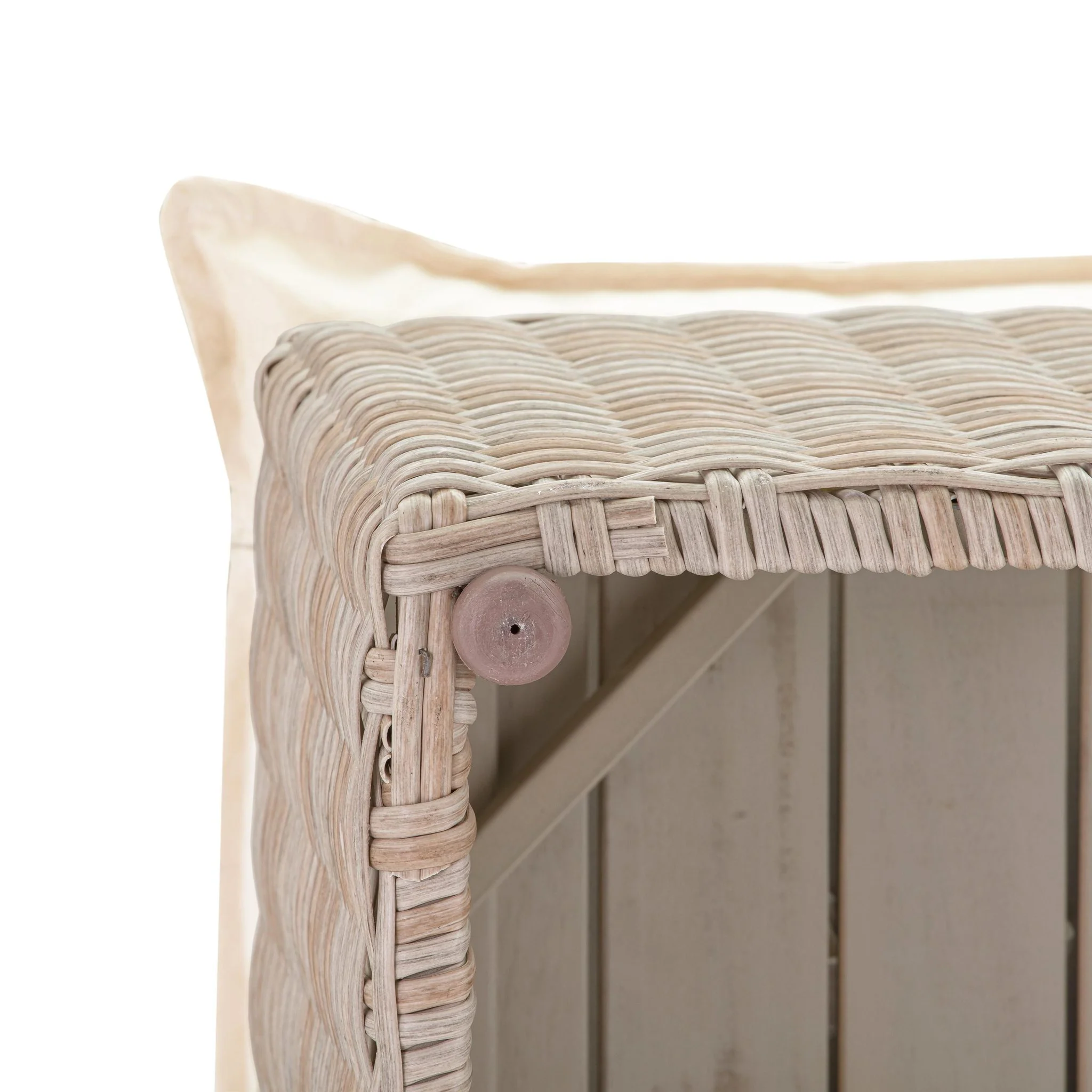 Cali Natural Wicker Outdoor Ottoman - Image 8
