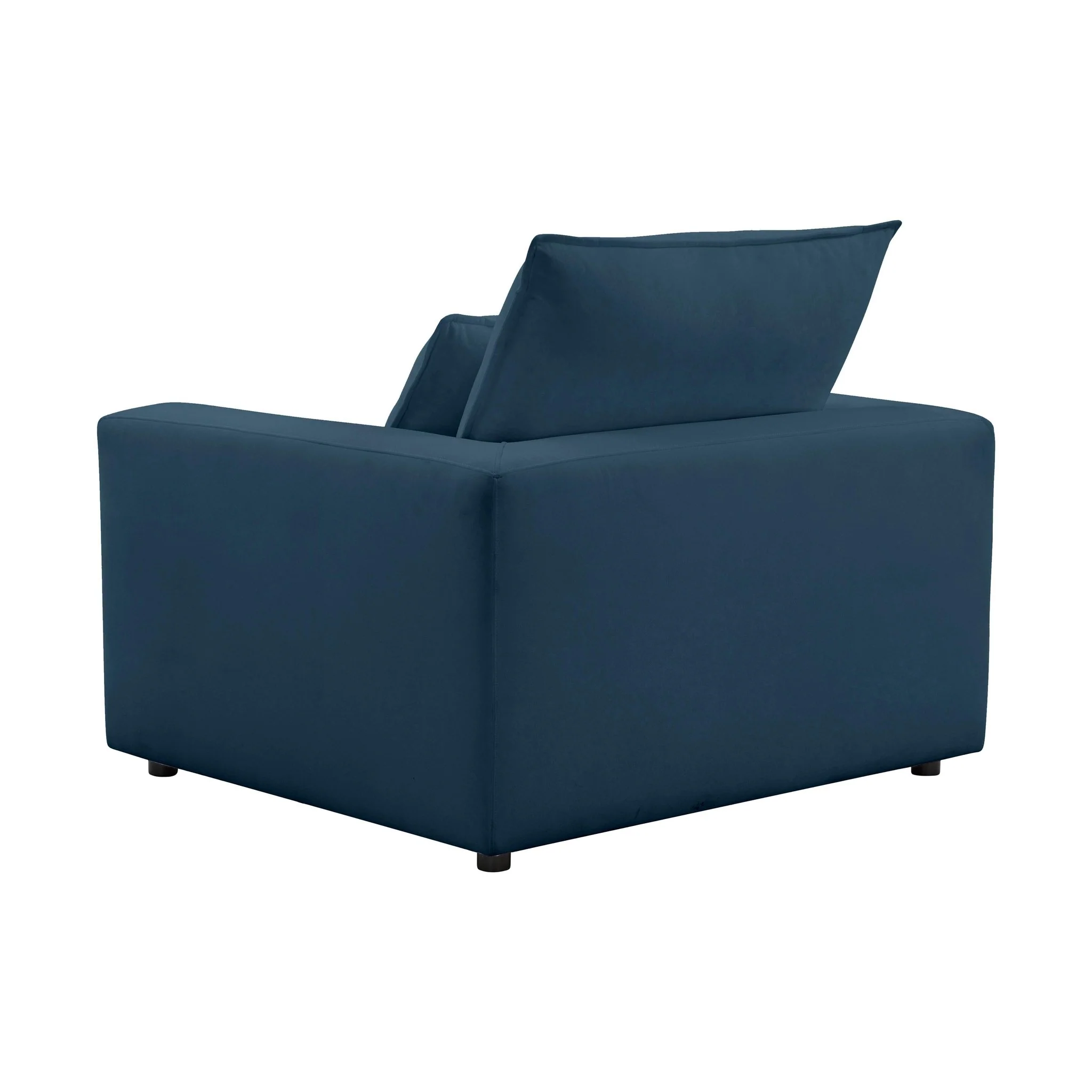 Cali Navy Performance Fabric Arm Chair - Image 4