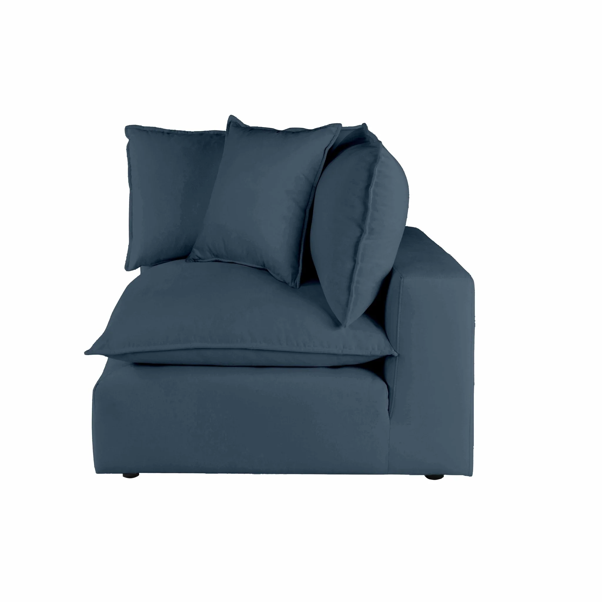 Cali Navy Performance Fabric Corner Chair - Image 5