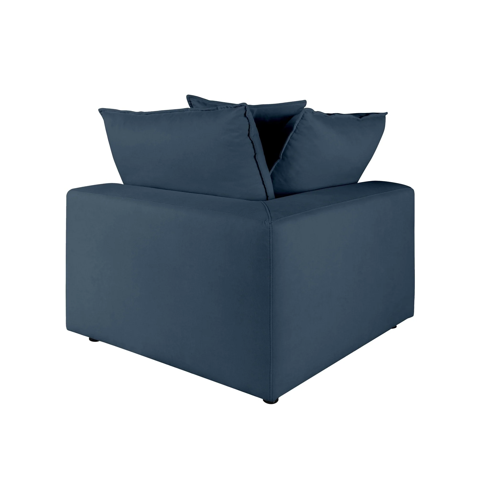 Cali Navy Performance Fabric Corner Chair - Image 6