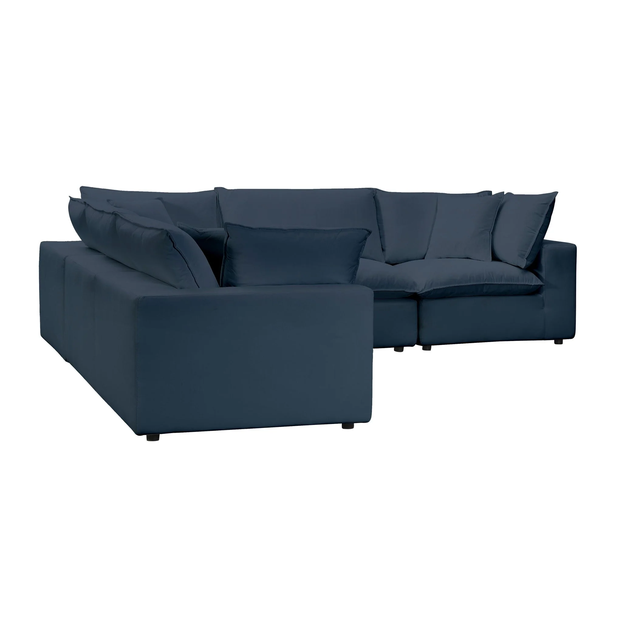 Cali Navy Performance Fabric Modular L-Sectional - Image 3