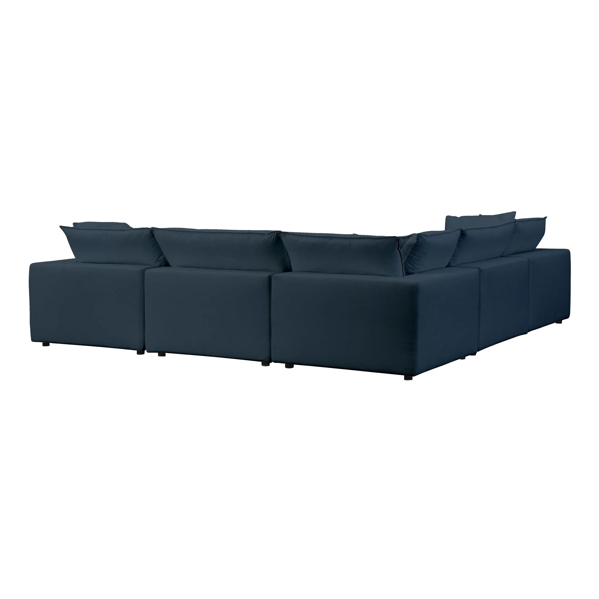 Cali Navy Performance Fabric Modular L-Sectional - Image 5