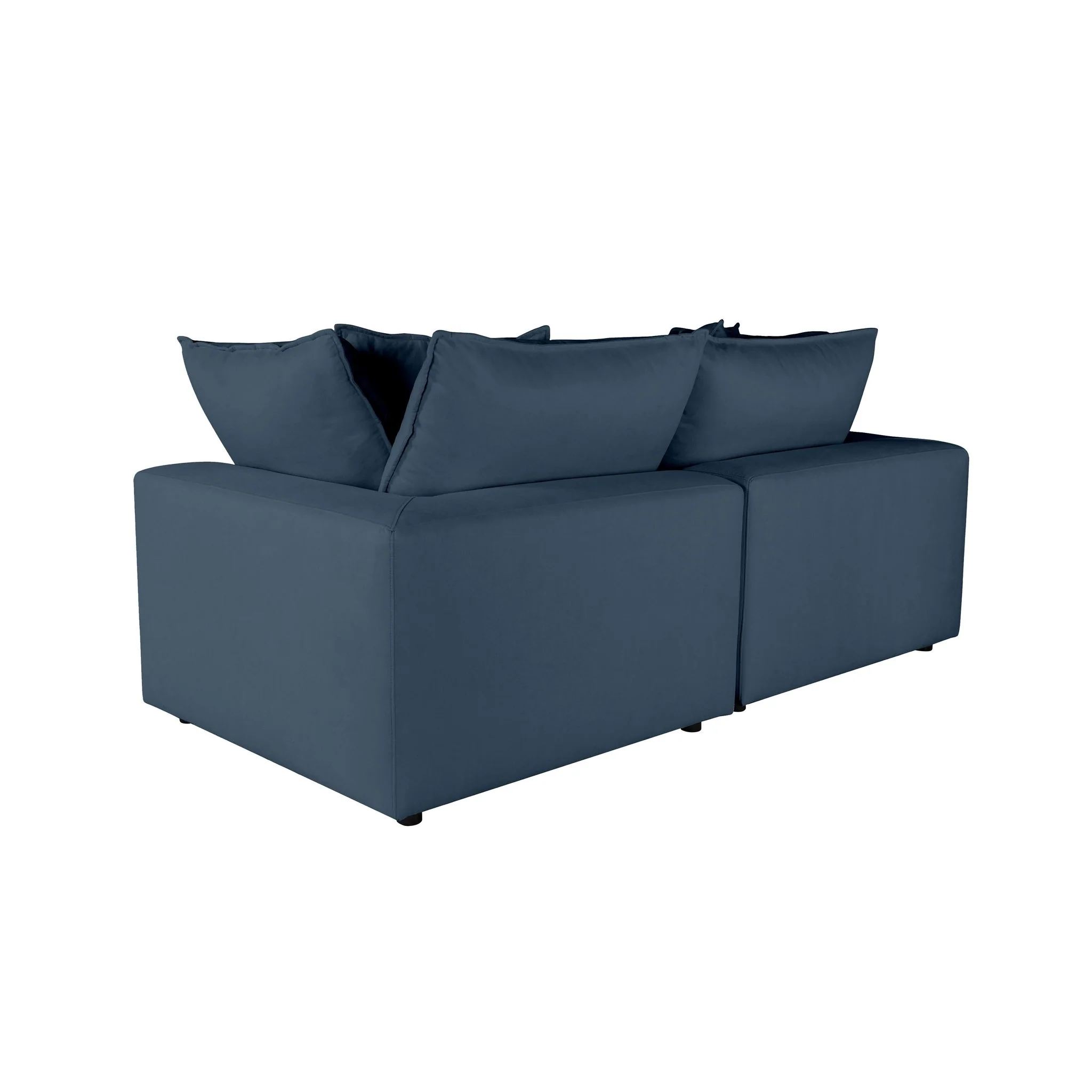 Cali Navy Performance Fabric Modular Loveseat - Image 5