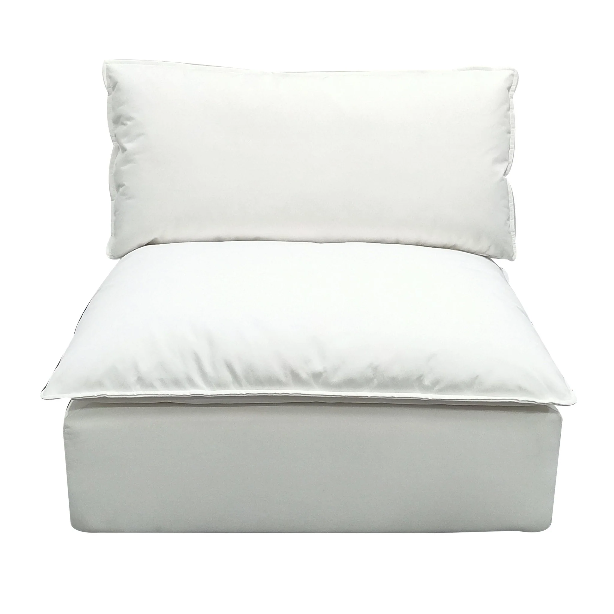 Cali Pearl Performance Fabric Armless Chair - Image 3