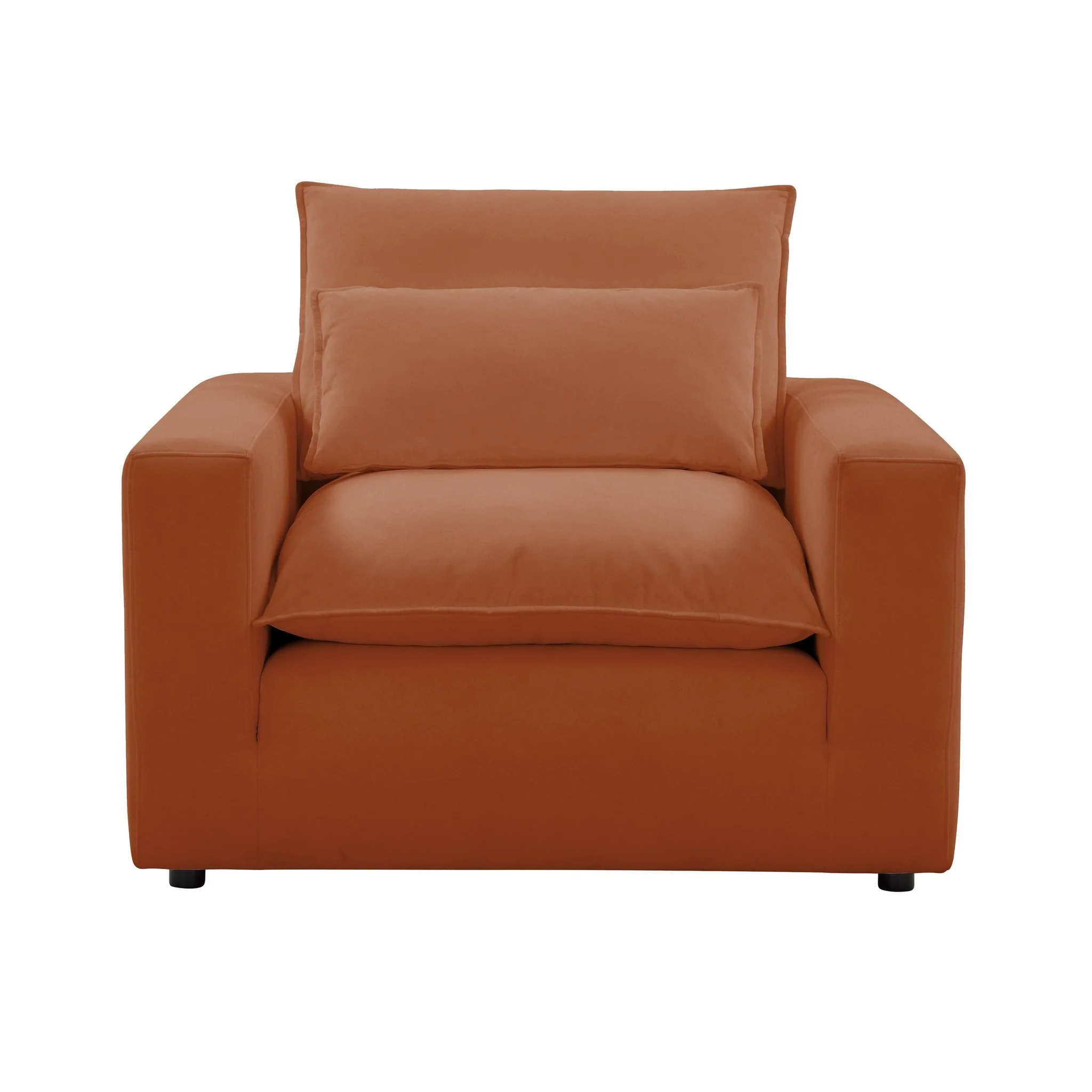 Cali Rust Performance Fabric Arm Chair - Image 2