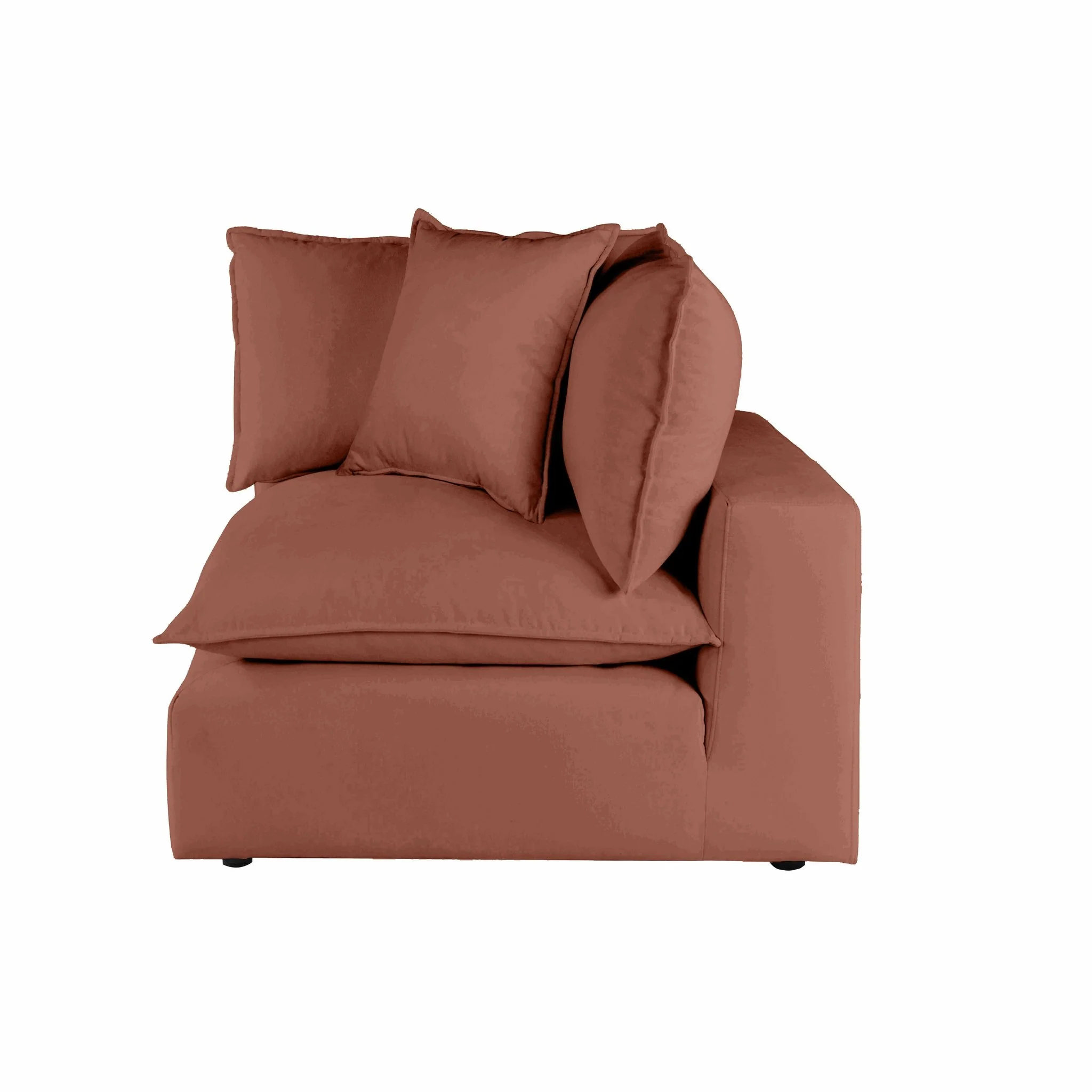 Cali Rust Performance Fabric Corner Chair - Image 5