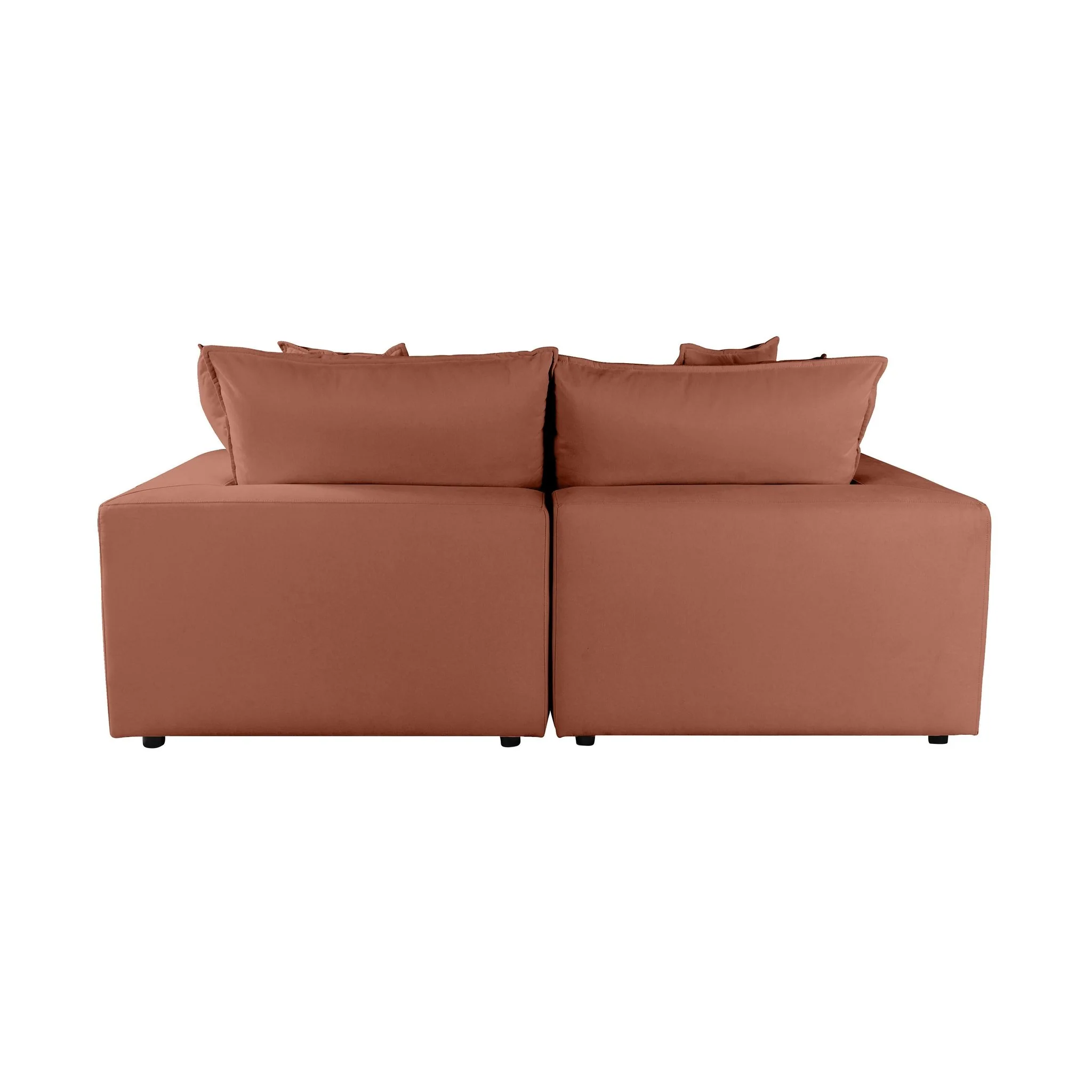 Cali Rust Performance Fabric Modular Loveseat - Image 6