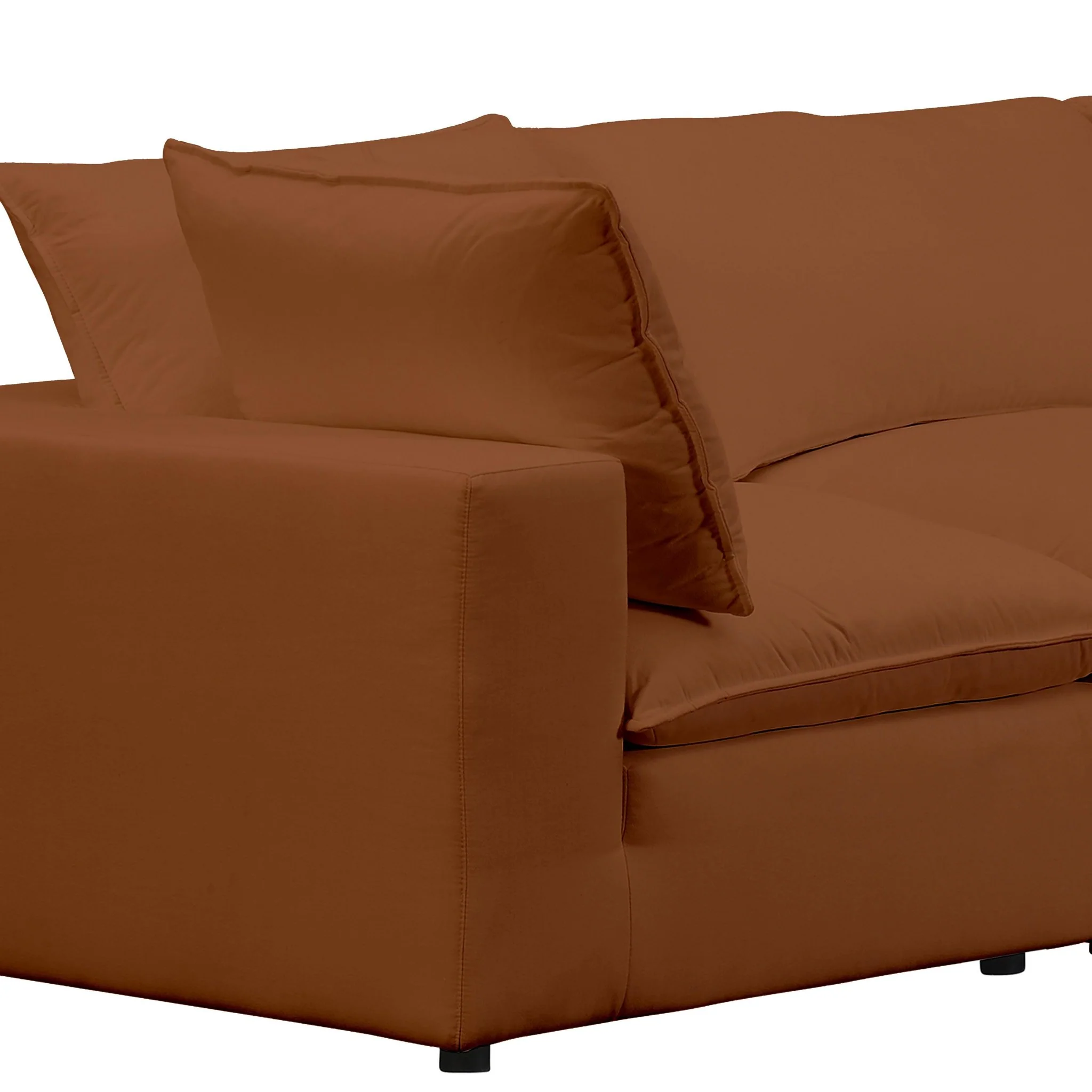 Cali Rust Performance Fabric Modular Sofa - Image 6