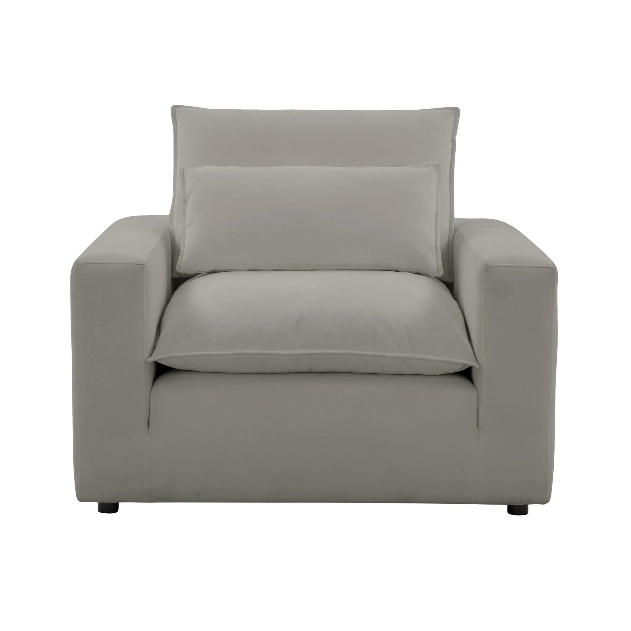 Cali Slate Performance Fabric Arm Chair - Image 2