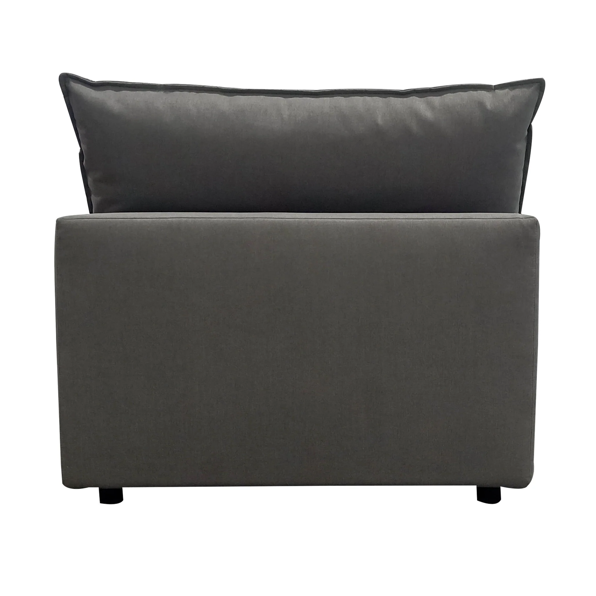 Cali Slate Performance Fabric Armless Chair - Image 4