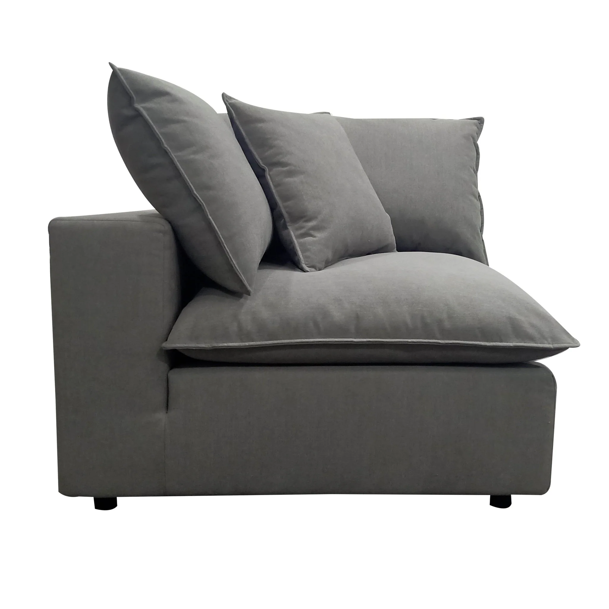 Cali Slate Performance Fabric Corner Chair - Image 3