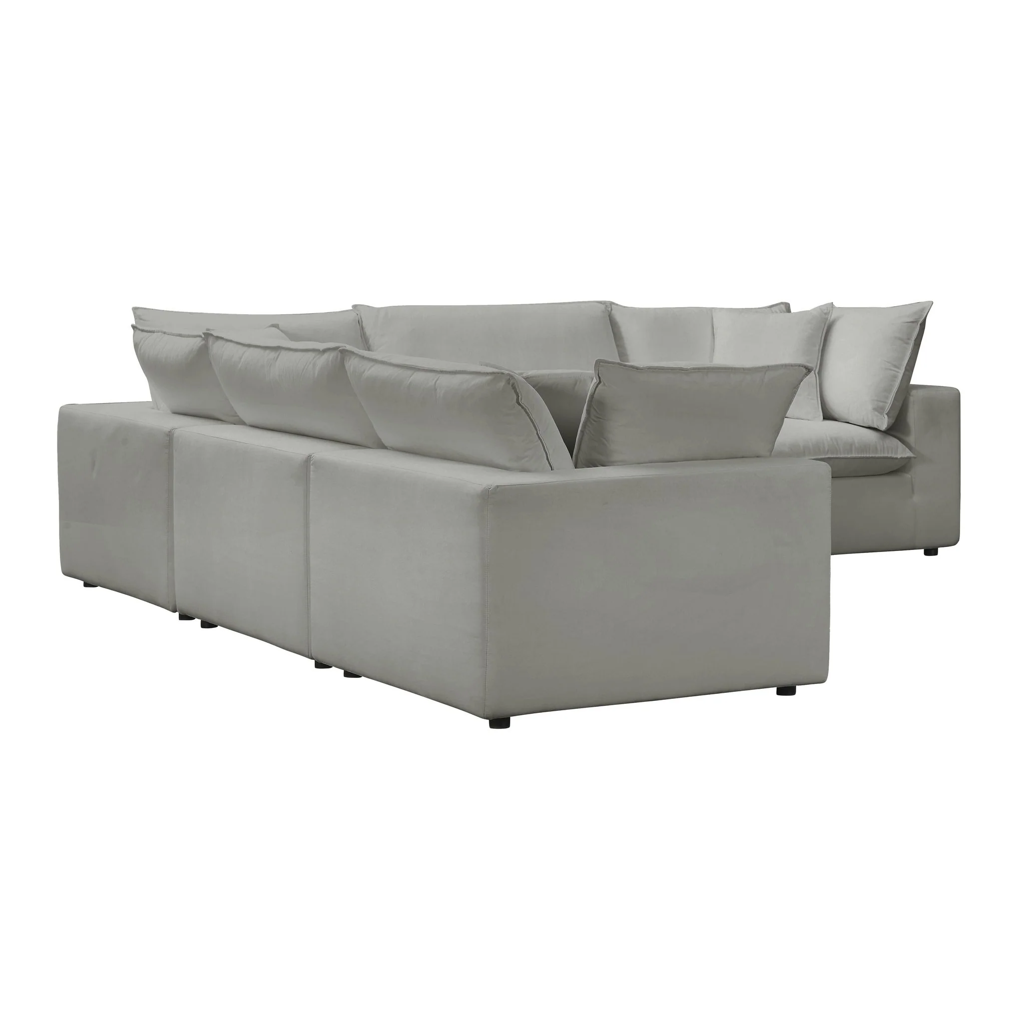Cali Slate Performance Fabric Modular L-Sectional - Image 3