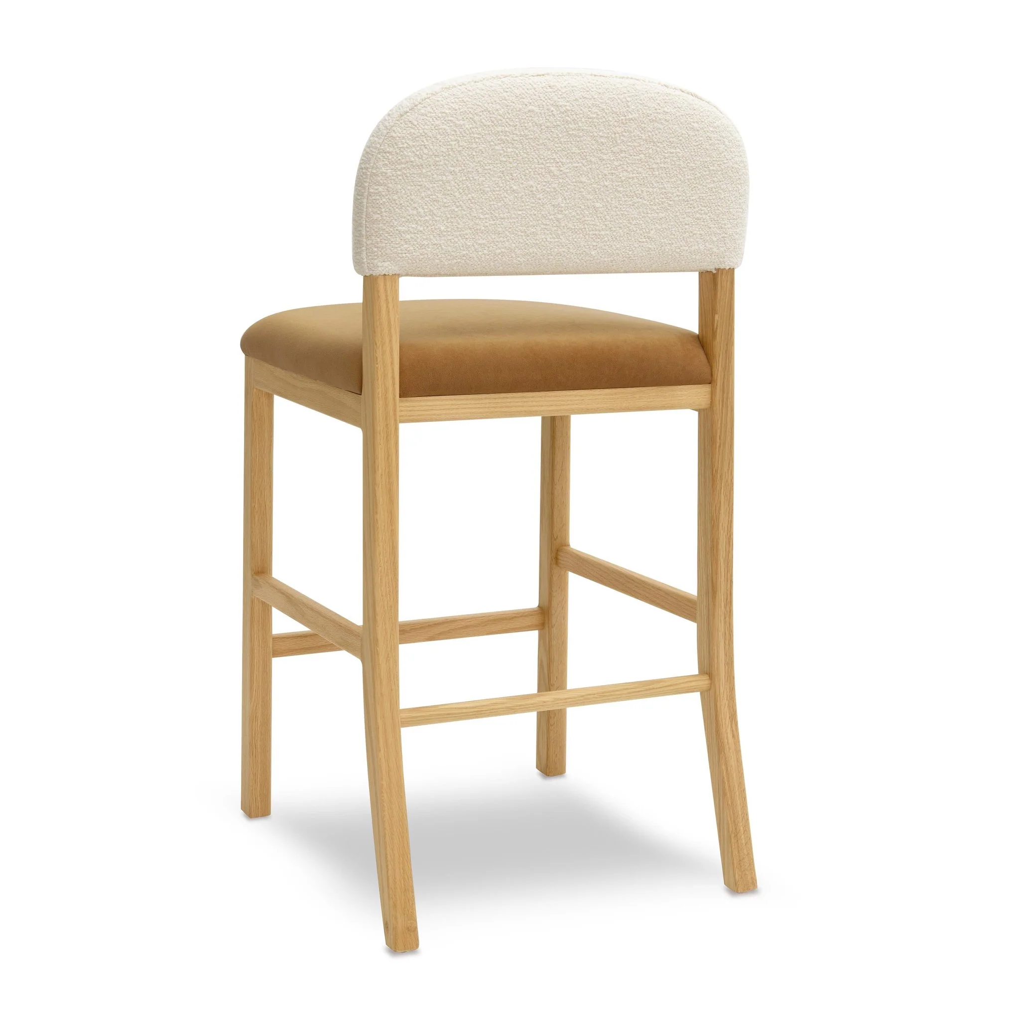 Calla Cognac Performance Velvet Counter Stool - Image 4