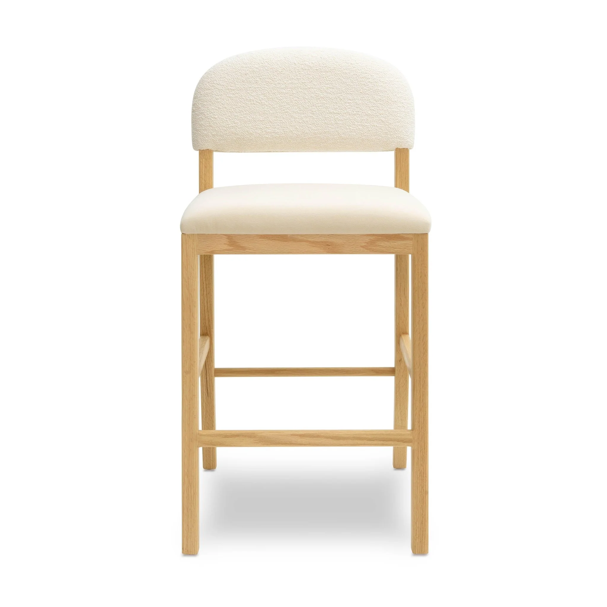 Calla Cream Performance Velvet Counter Stool - Image 3