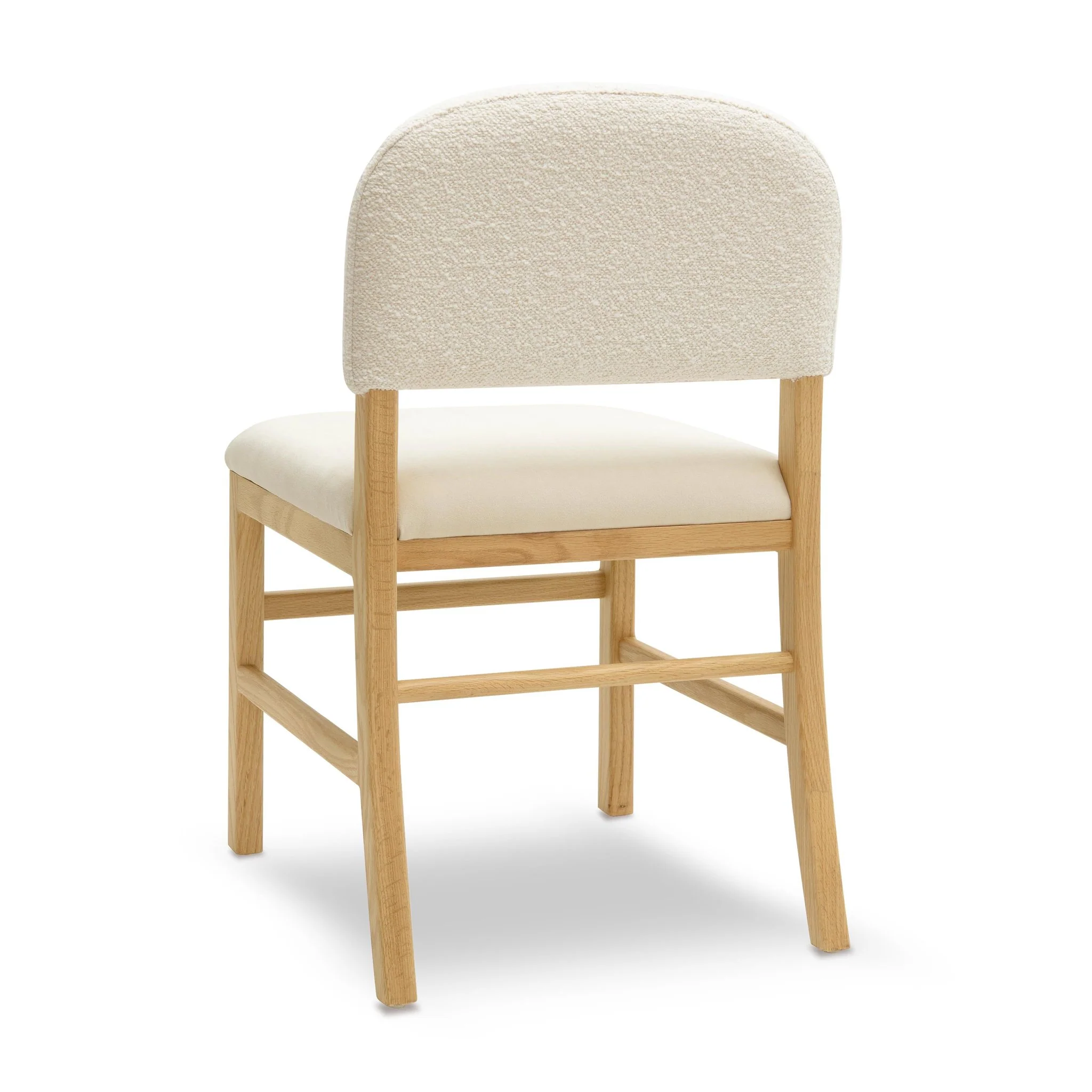 Calla Cream Performance Velvet Dining Chair - Image 4