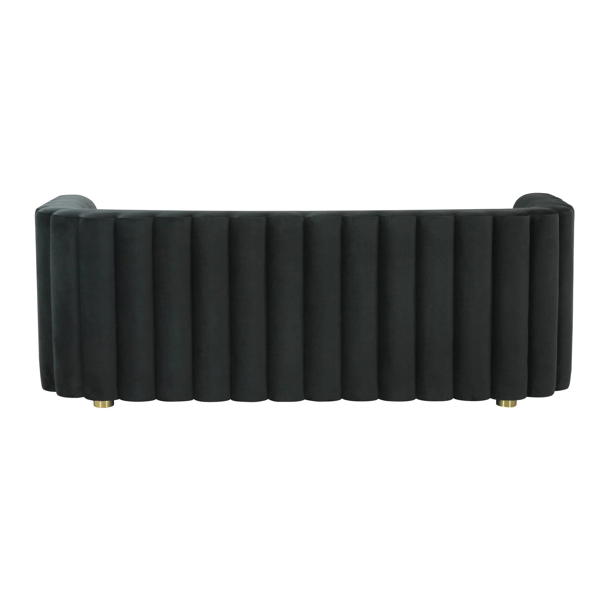 Callie Black Velvet Sofa - Image 4