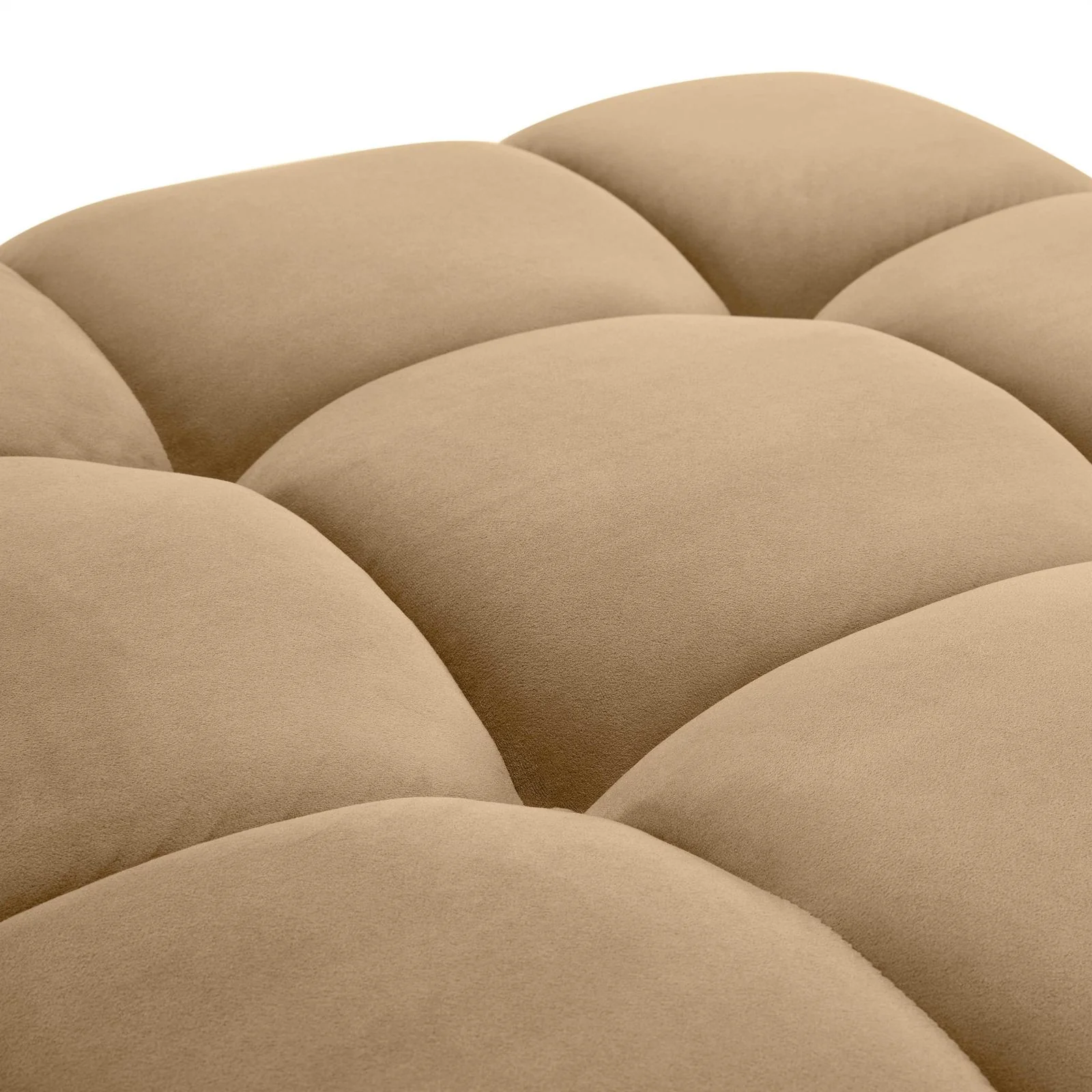 Calliope Cafe Au Lait Performance Velvet Modular Ottoman - Image 4