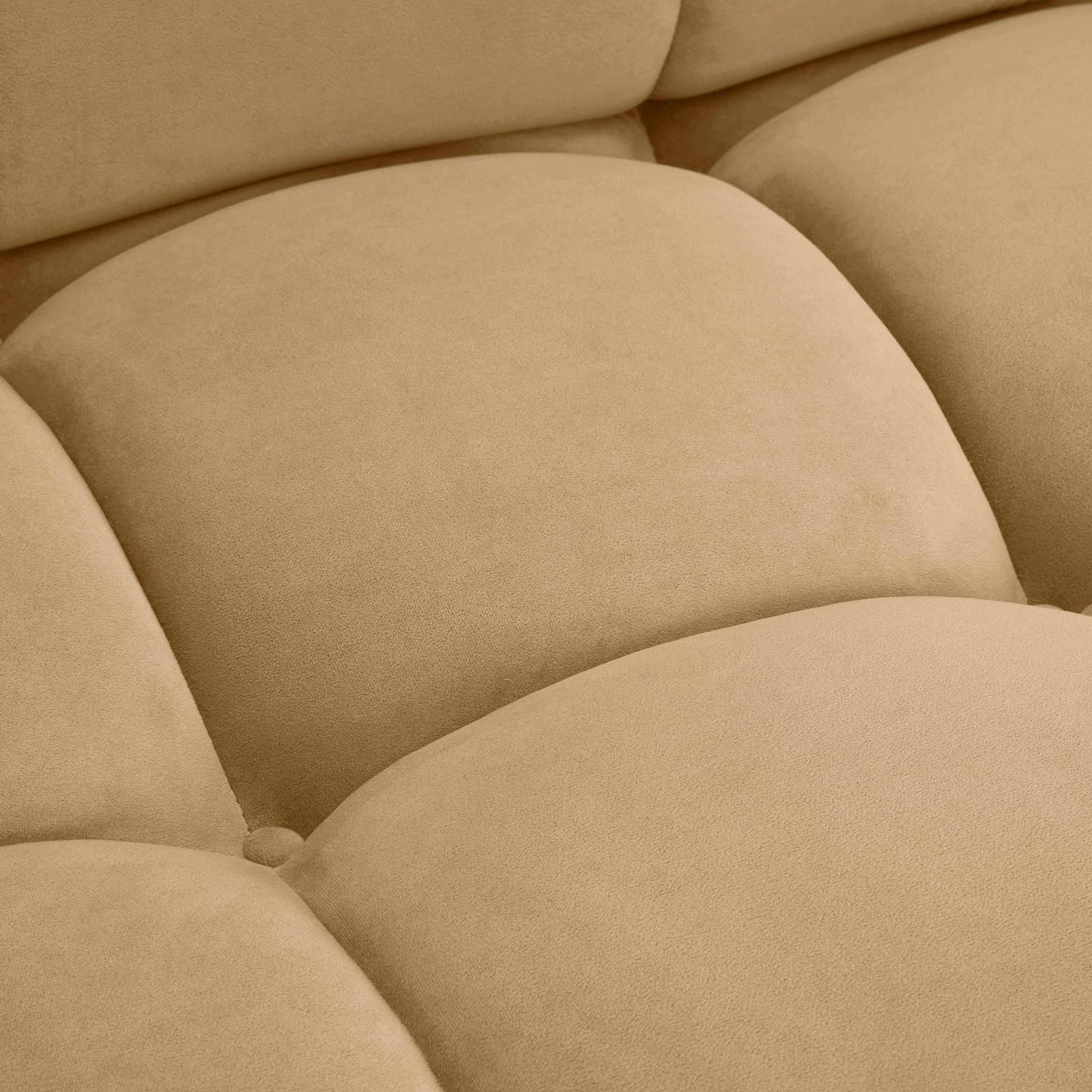 Calliope Cafe Au Lait Performance Velvet Modular Sofa - Image 5