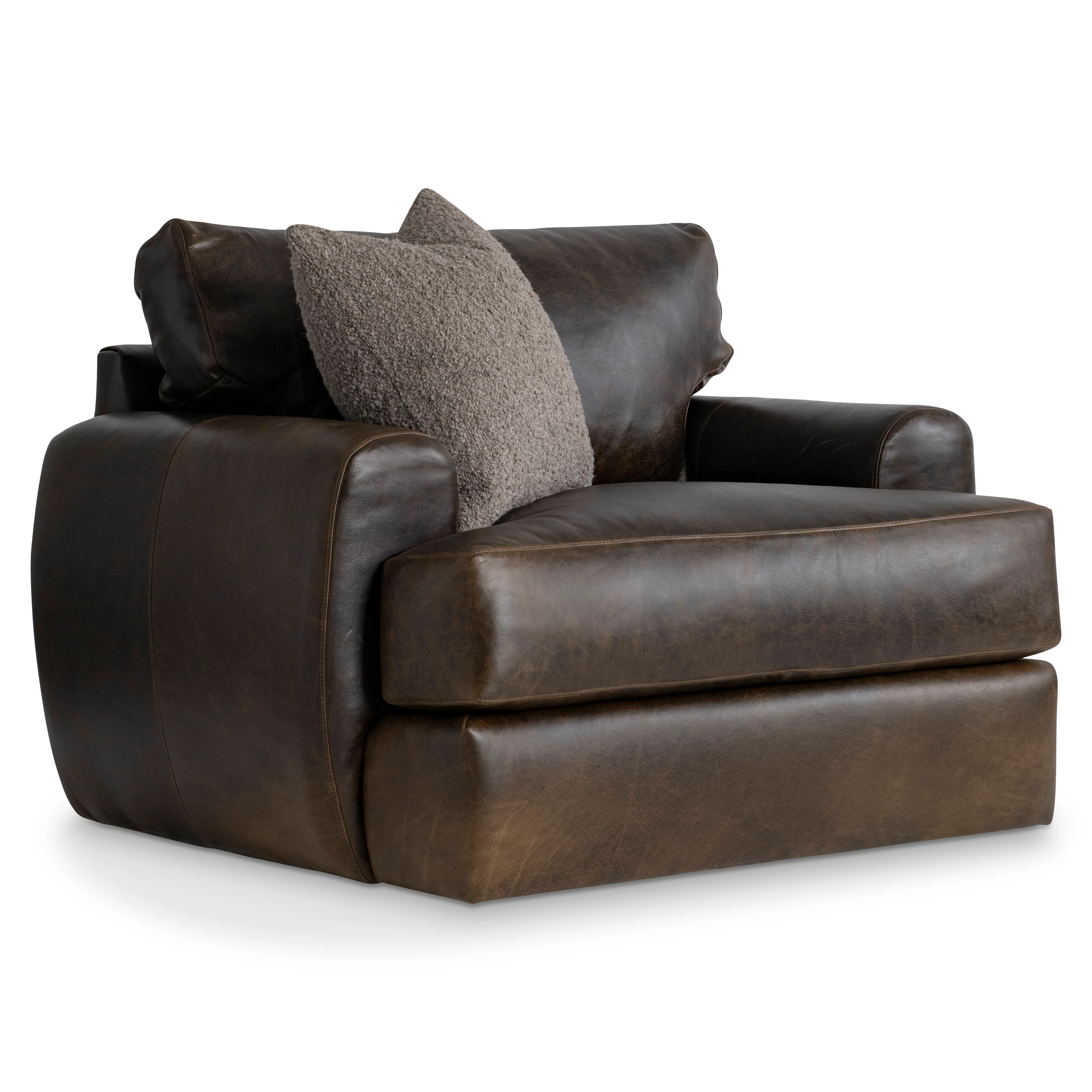 Cameron Leather Swivel Chair - Image 10