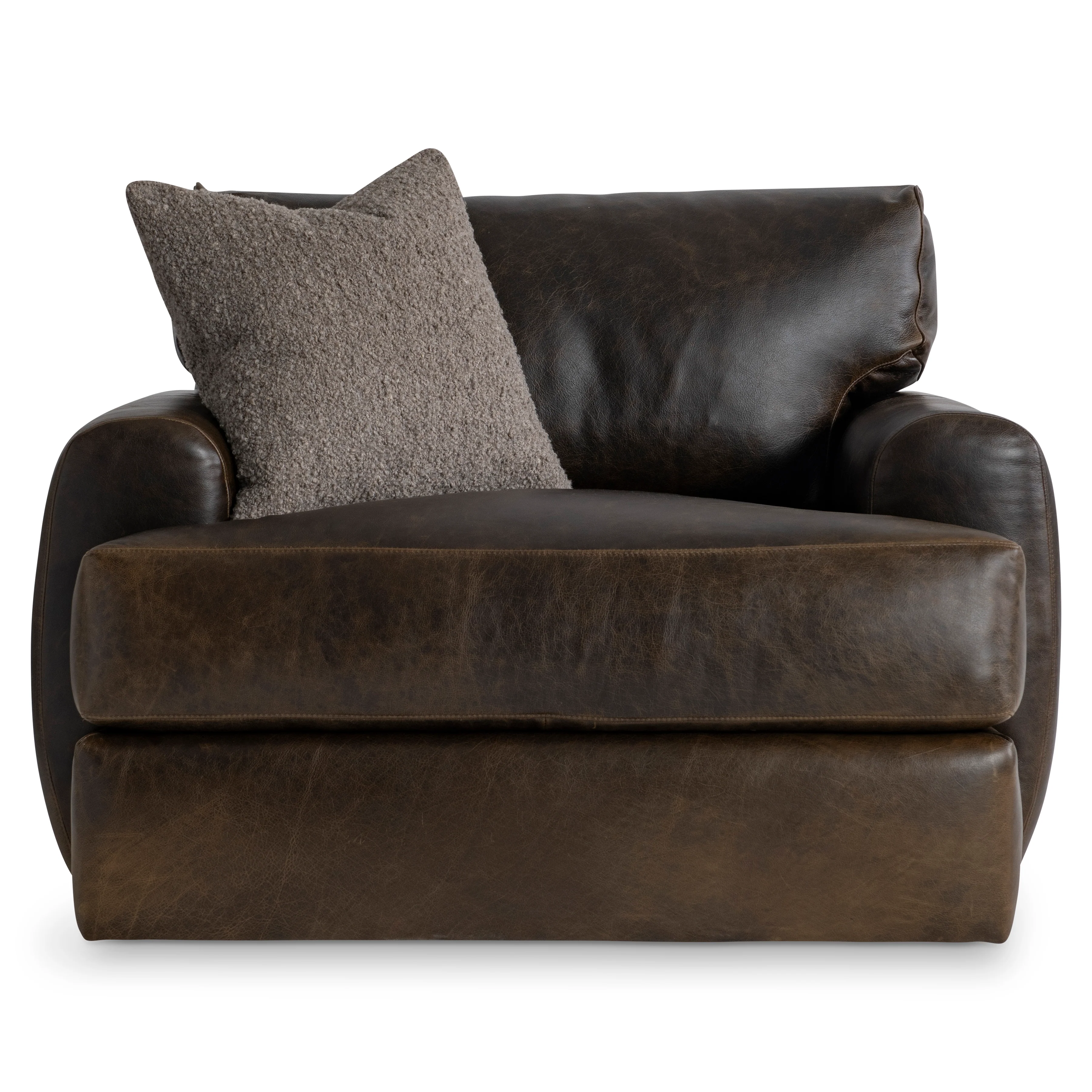 Cameron Leather Swivel Chair - Image 3