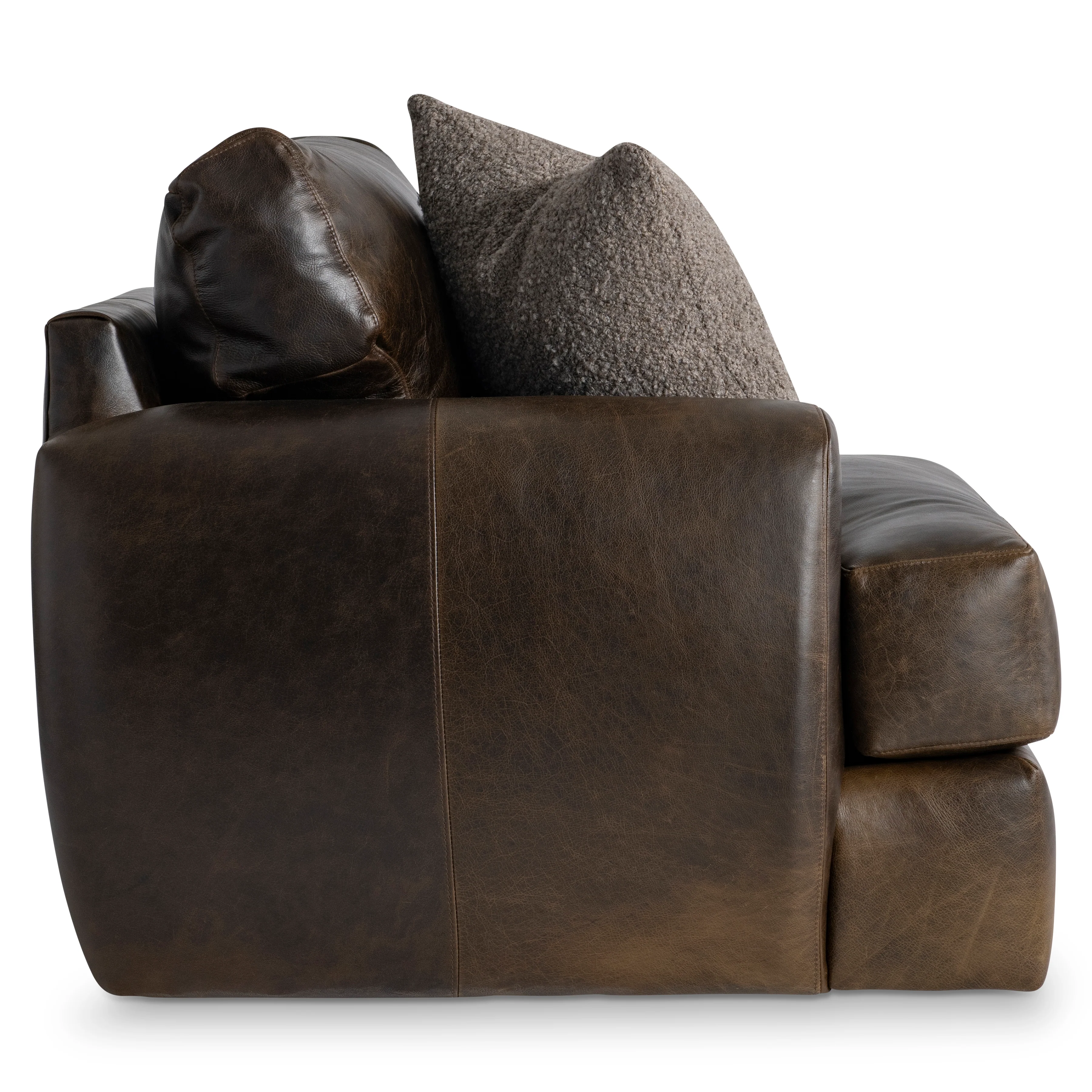 Cameron Leather Swivel Chair - Image 4
