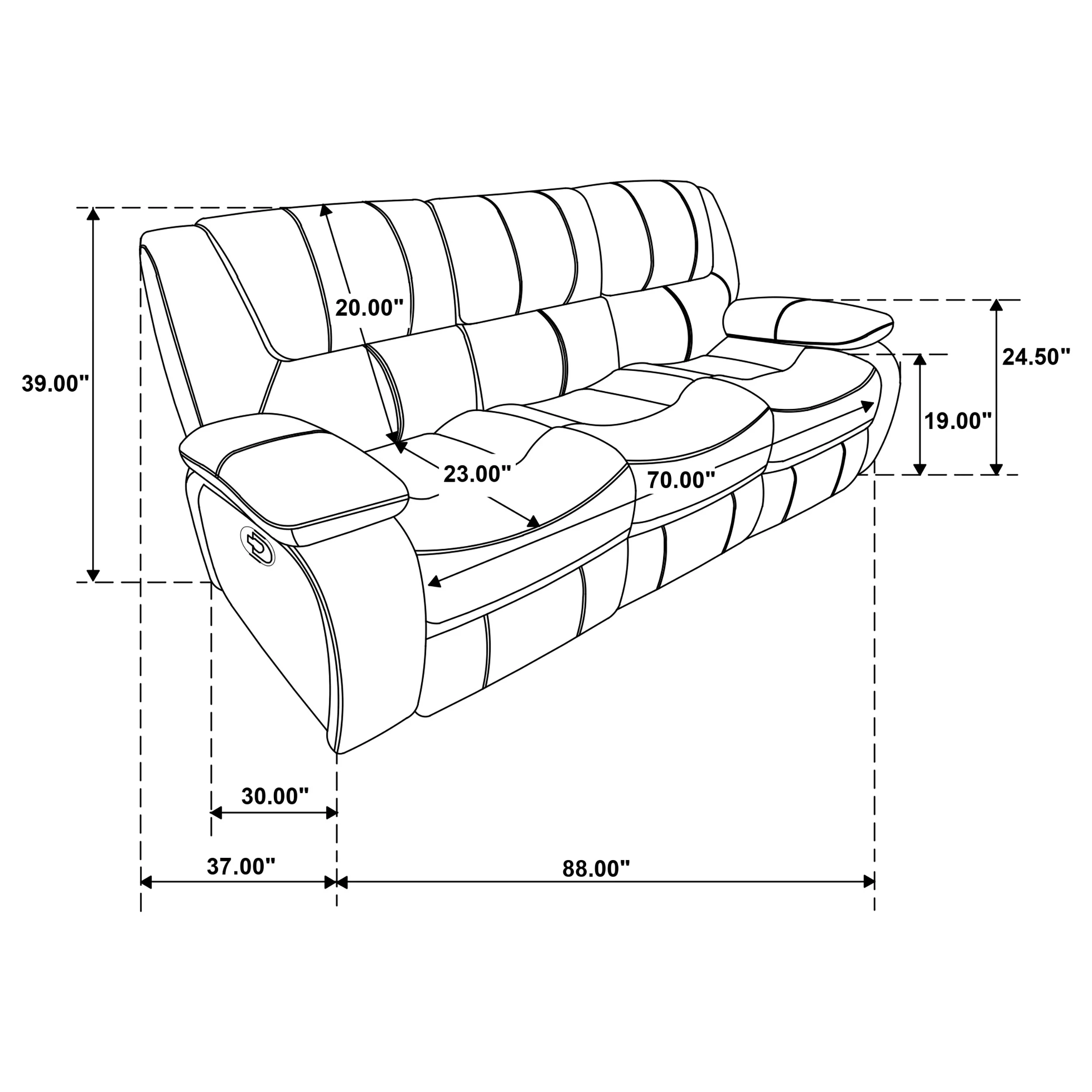 Camila Reclining Sofa Set - Image 69