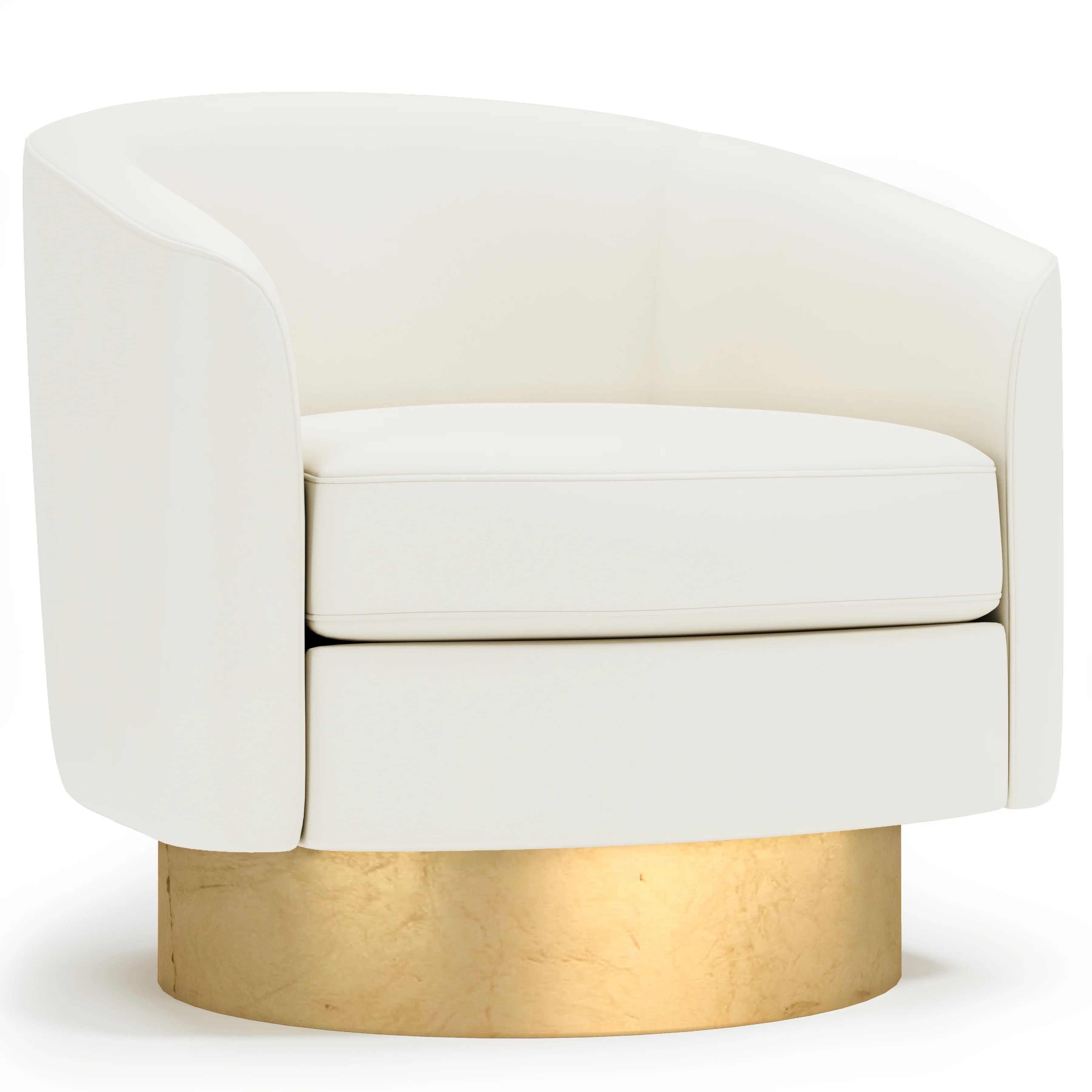 Camino Leather Swivel Chair - Image 5