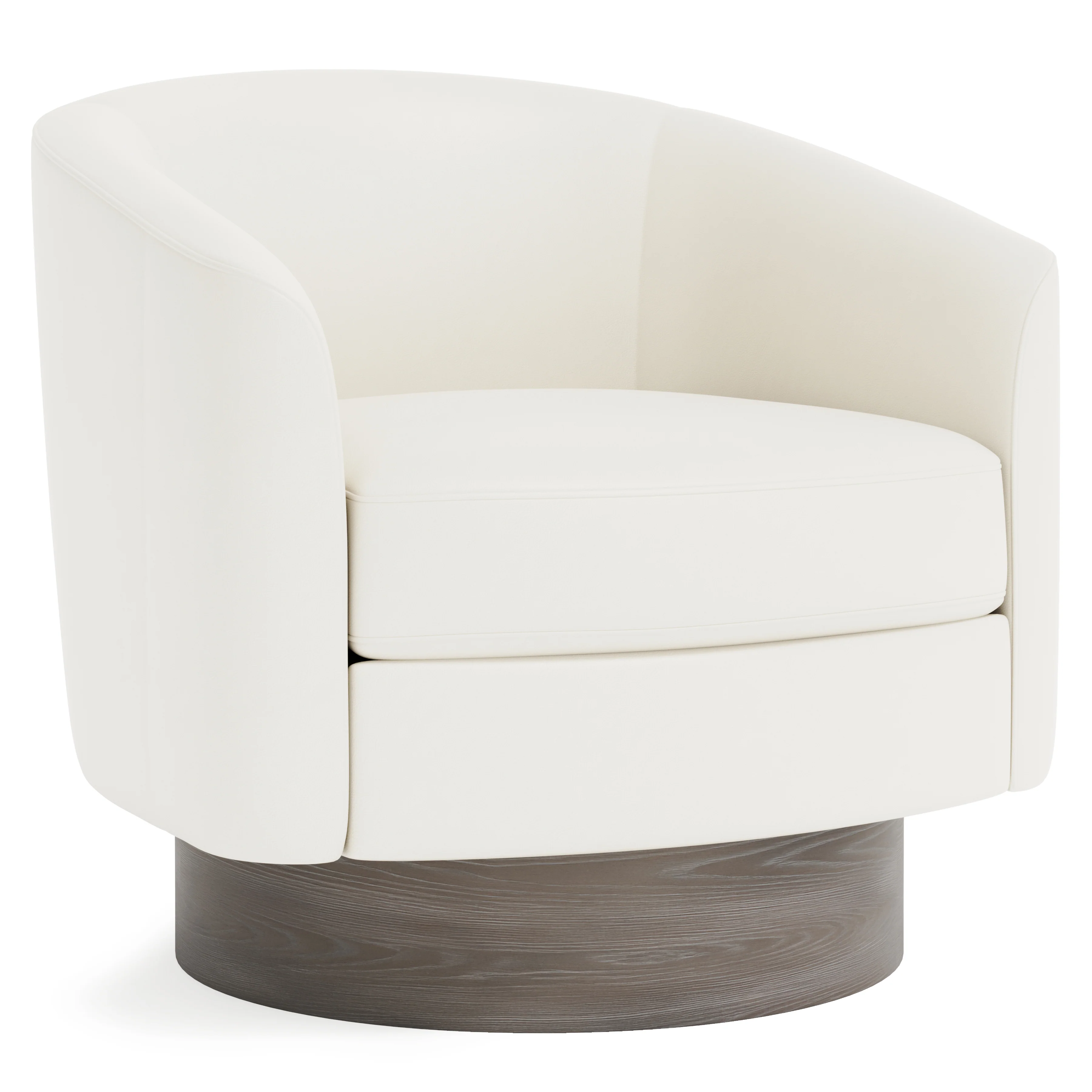 Camino Leather Swivel Chair - Image 9