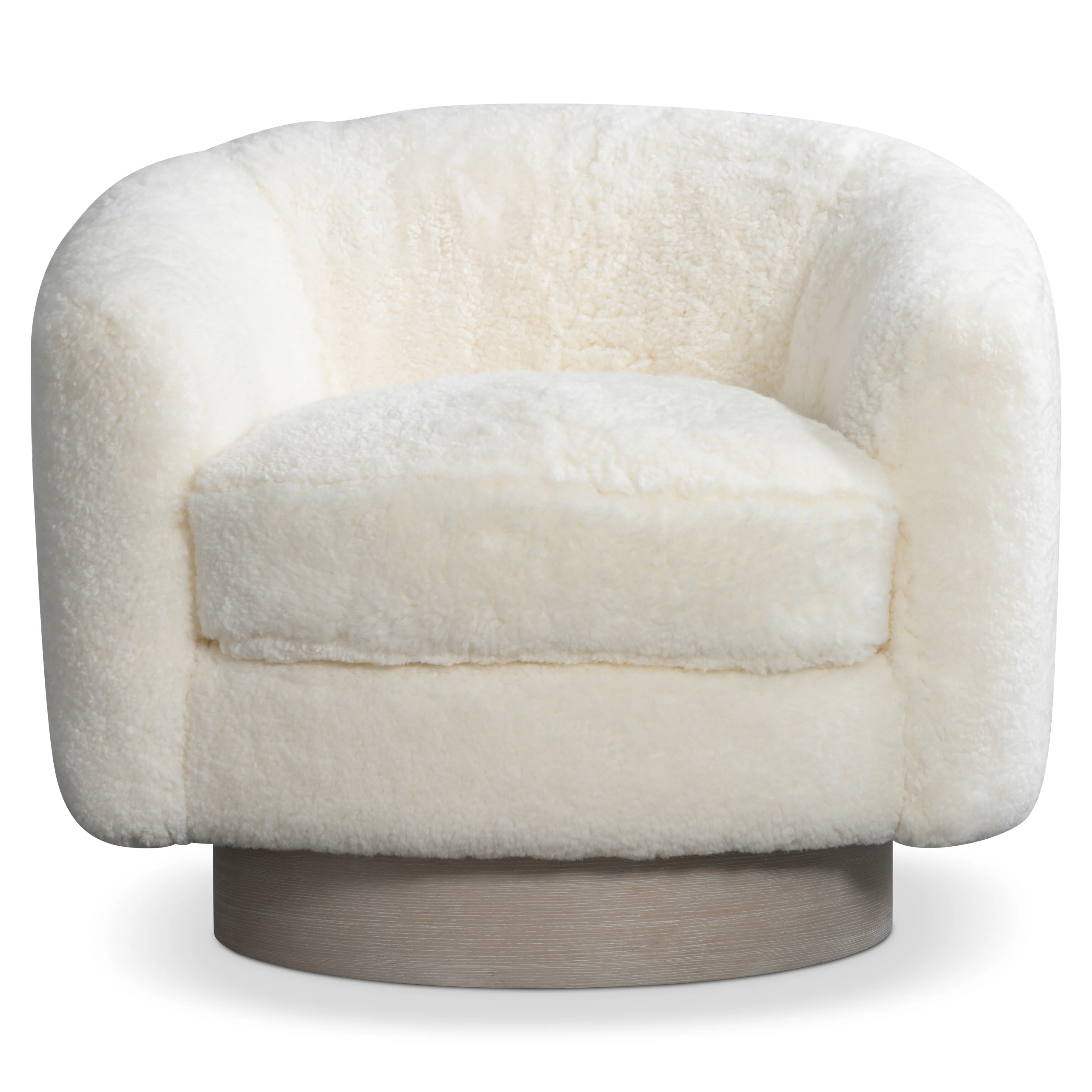 Camino Shearling Swivel Chair - Image 2