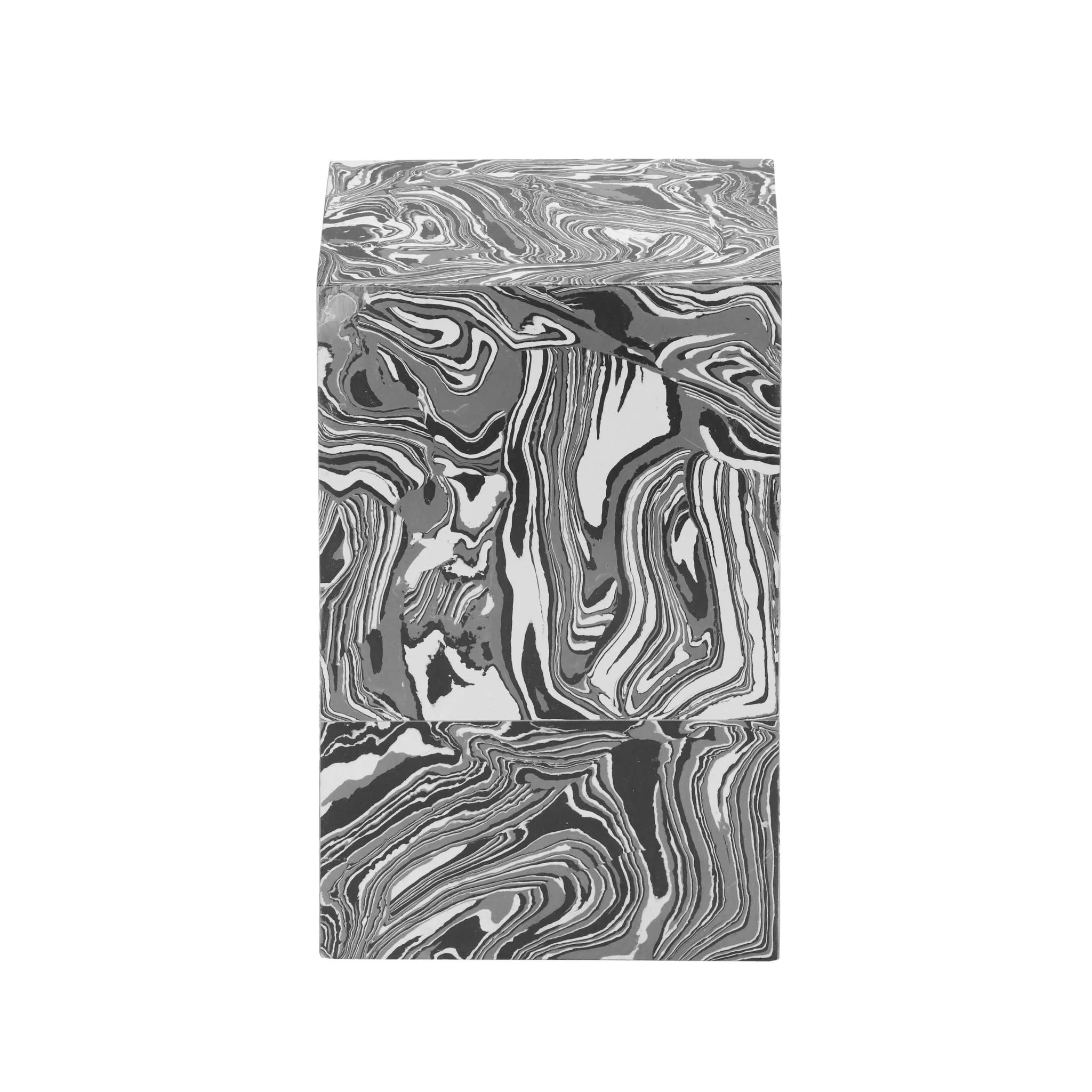 Camryn Swirled Resin Side Table - Image 4