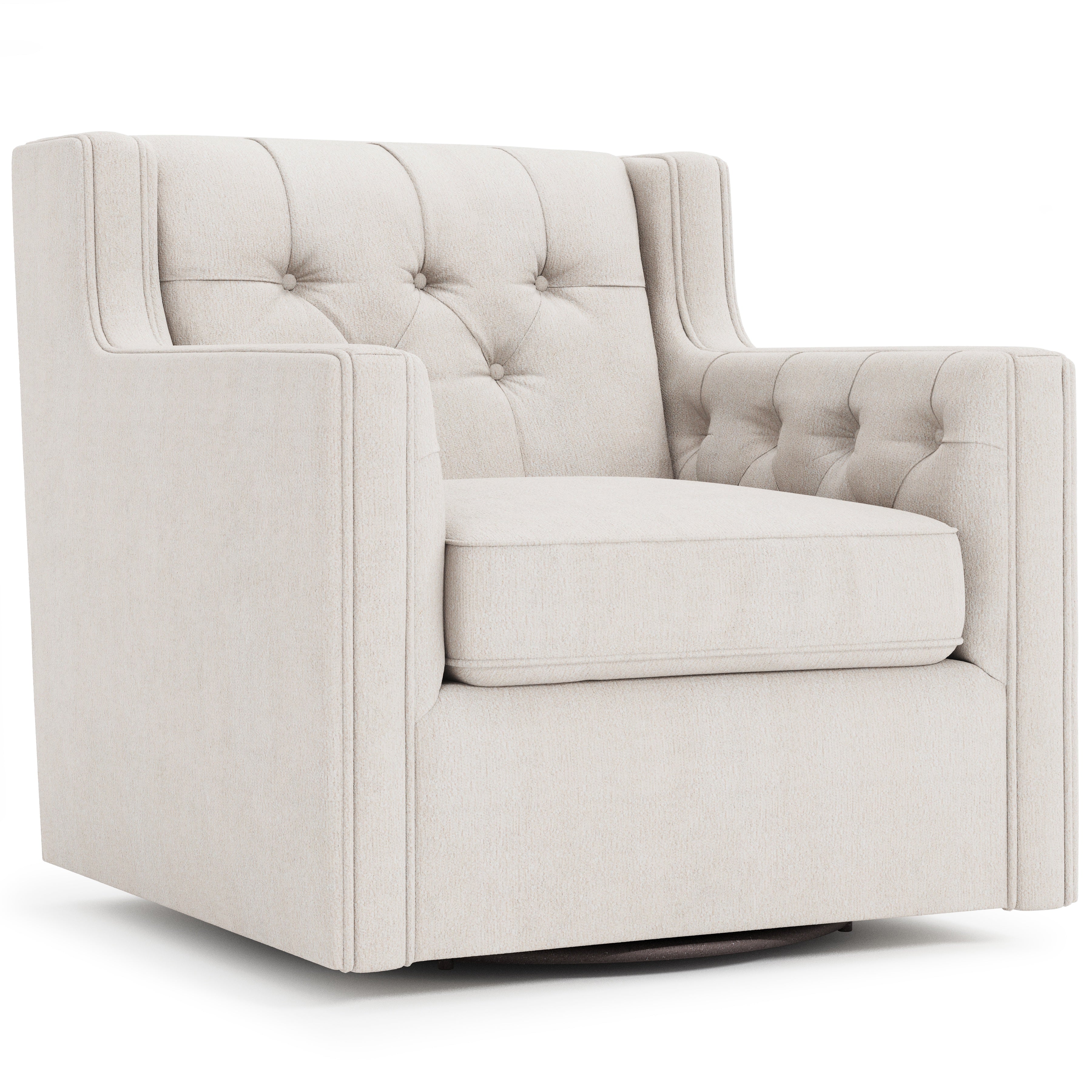 Candace Fabric Swivel Chair - Image 6