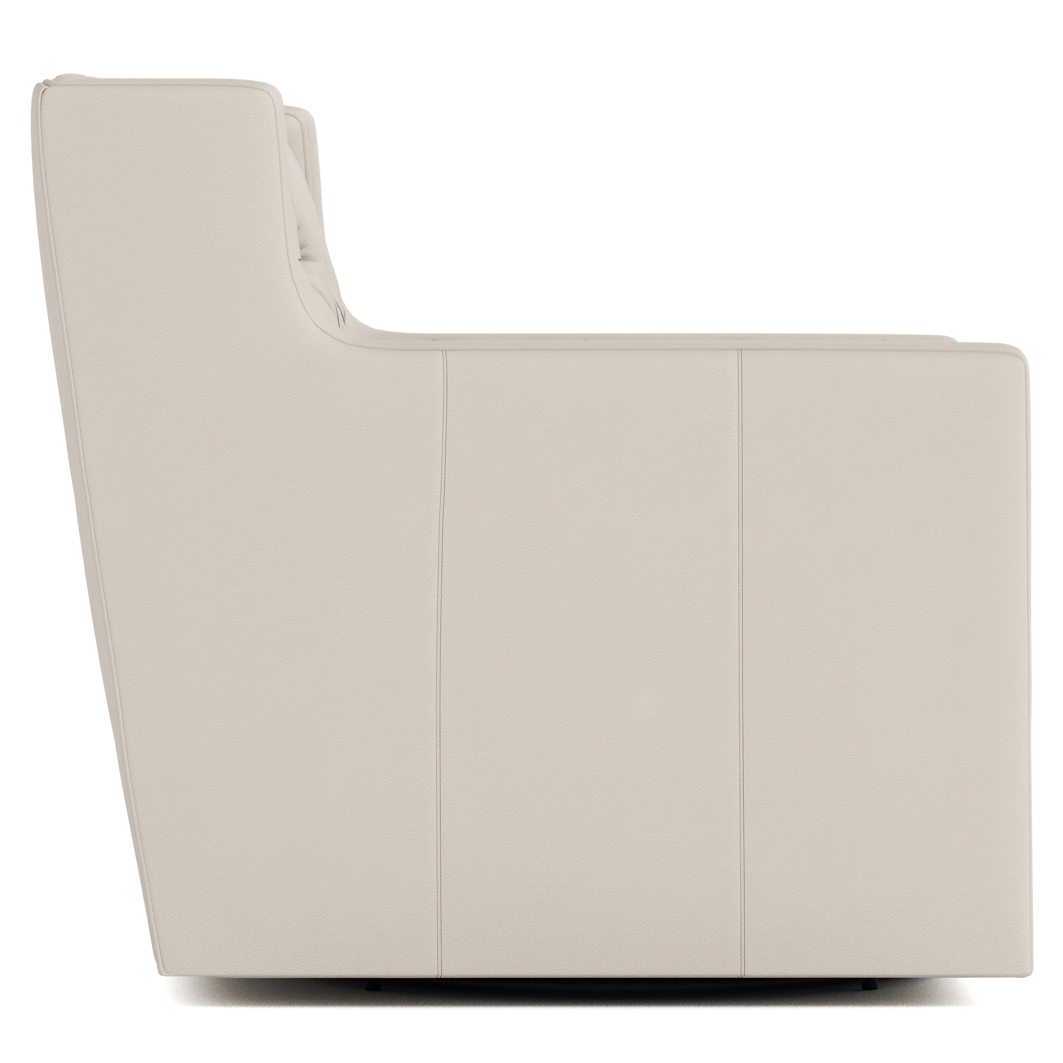 Candace Leather Swivel Chair - Image 2
