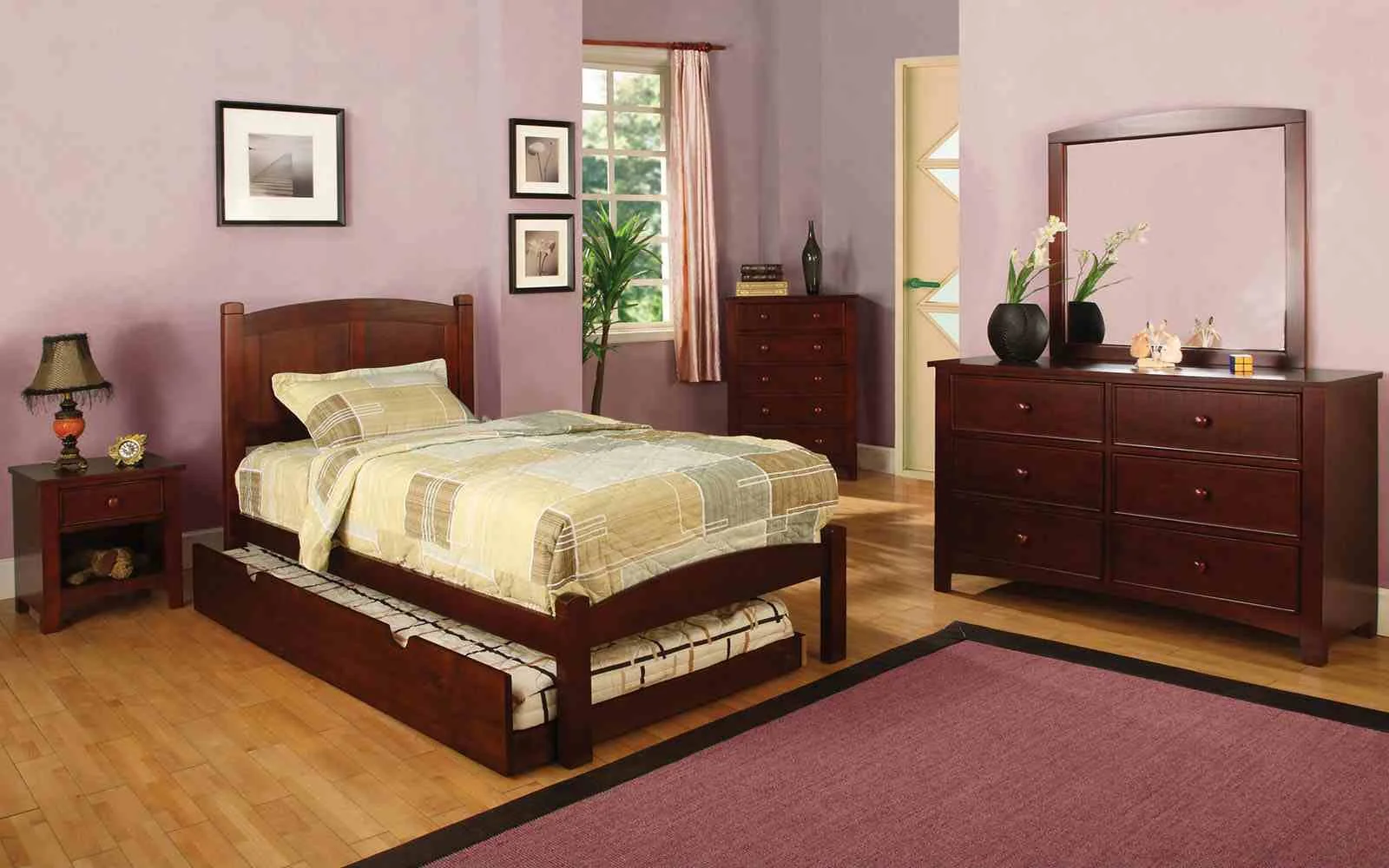 Cara Nightstand, Cherry - Image 2