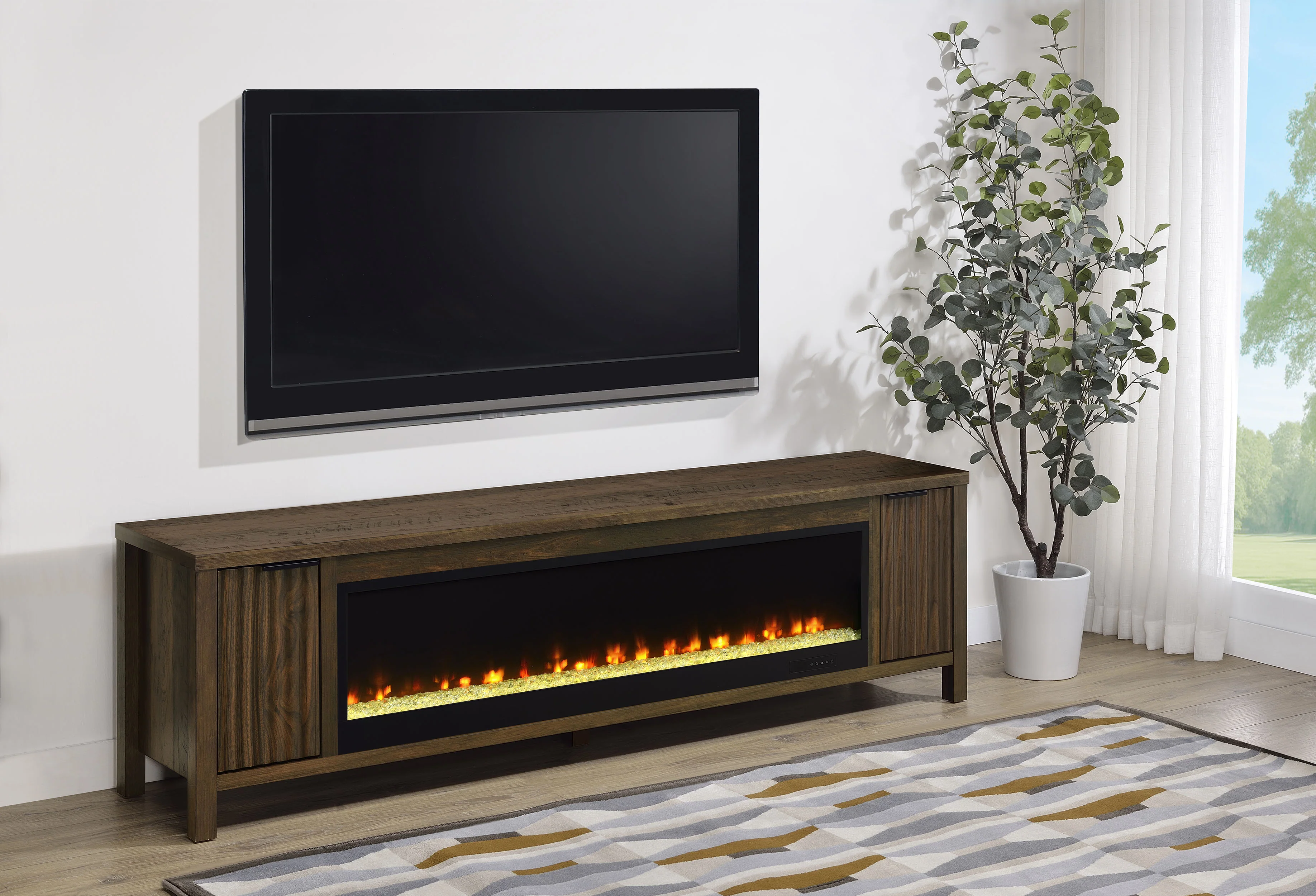 Carey TV Stand Fireplace Console - Image 2