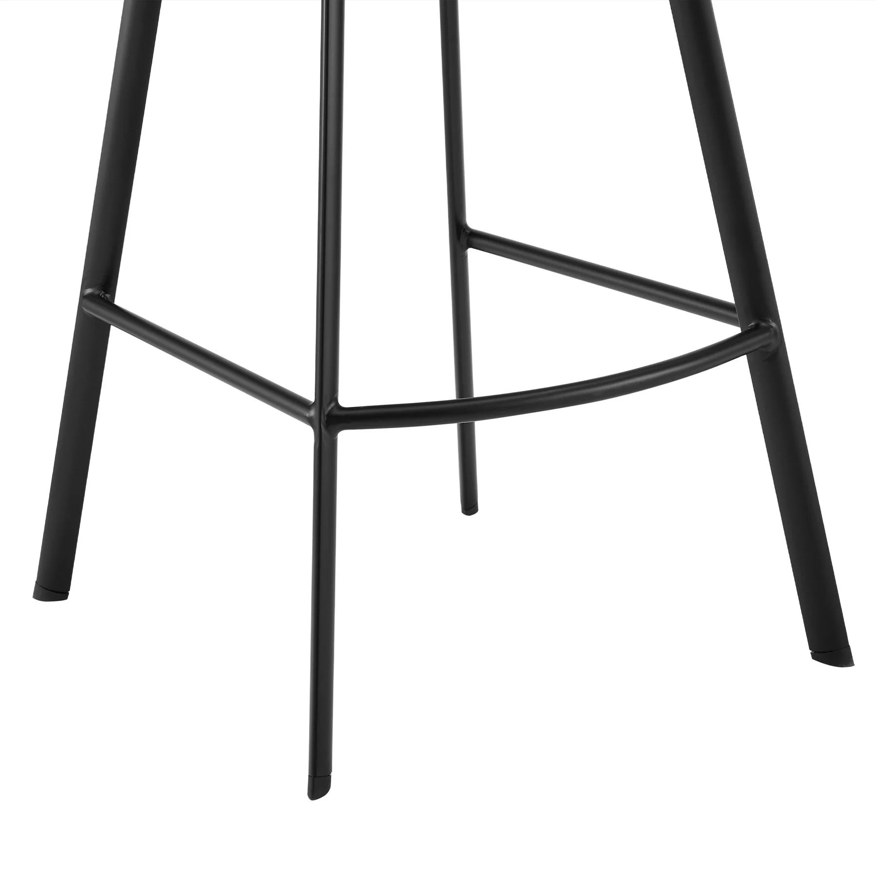 Carise Gray Faux Leather and Black Metal Swivel 30" Bar Stool - Image 8