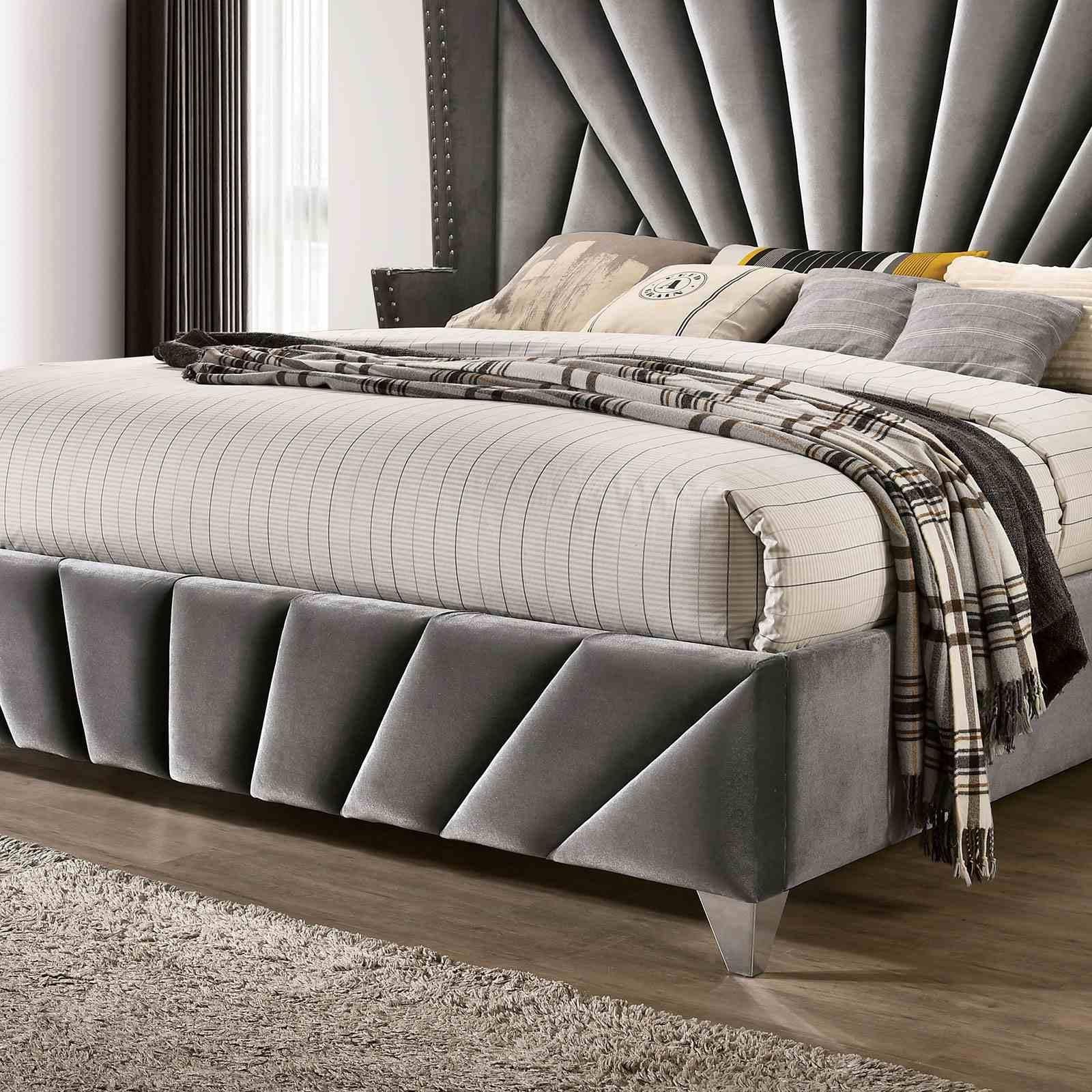 Carissa Queen Bed, Gray - Image 2