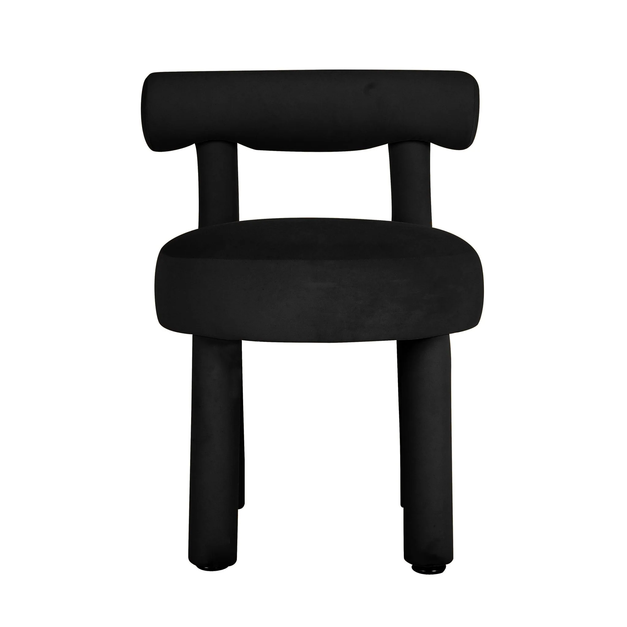 Carmel Black Velvet Dining Chair - Image 3