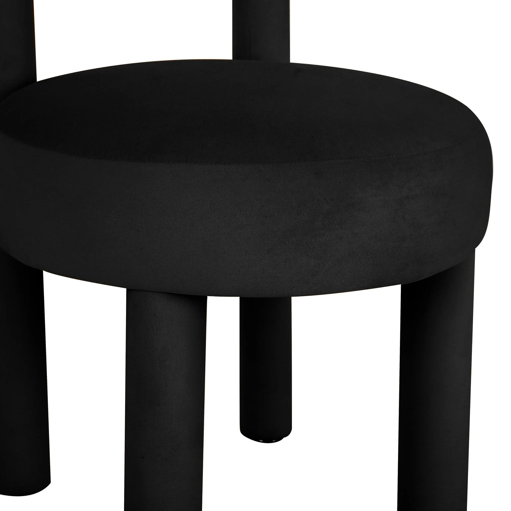 Carmel Black Velvet Dining Chair - Image 5