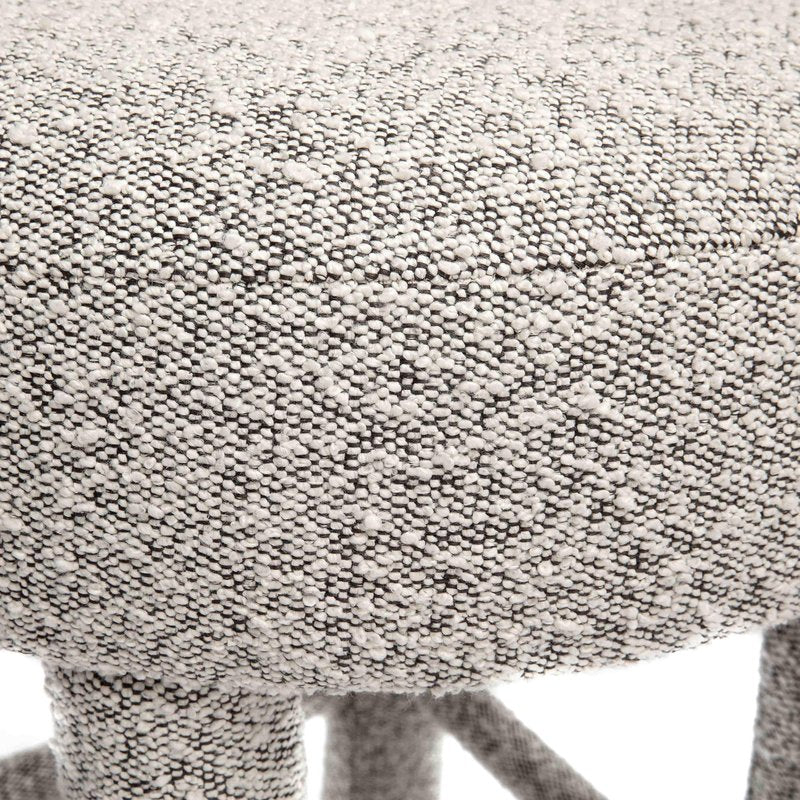 Carmel Black & White Performance Boucle Counter Stool - Image 5