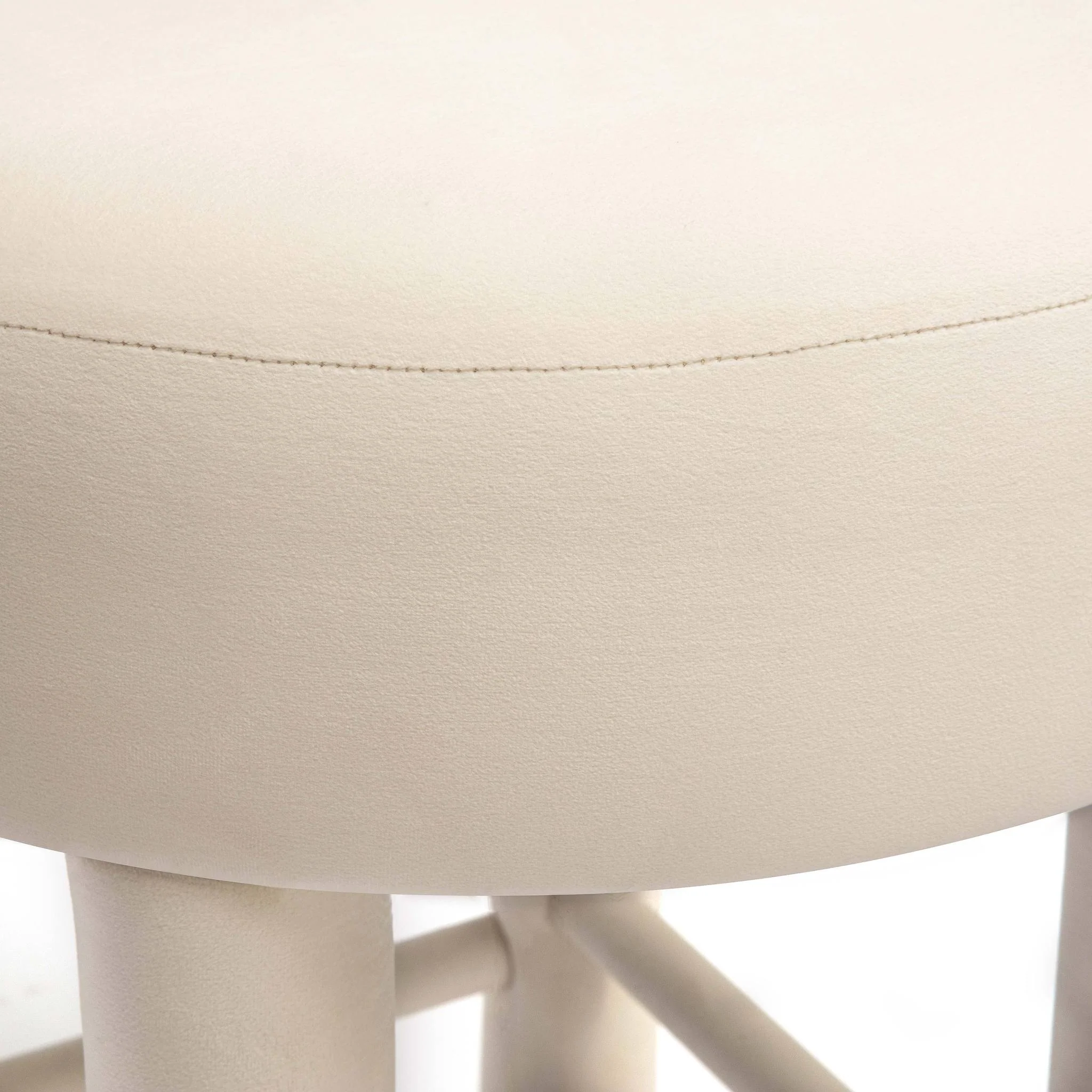 Carmel Cream Velvet Counter Stool - Image 5