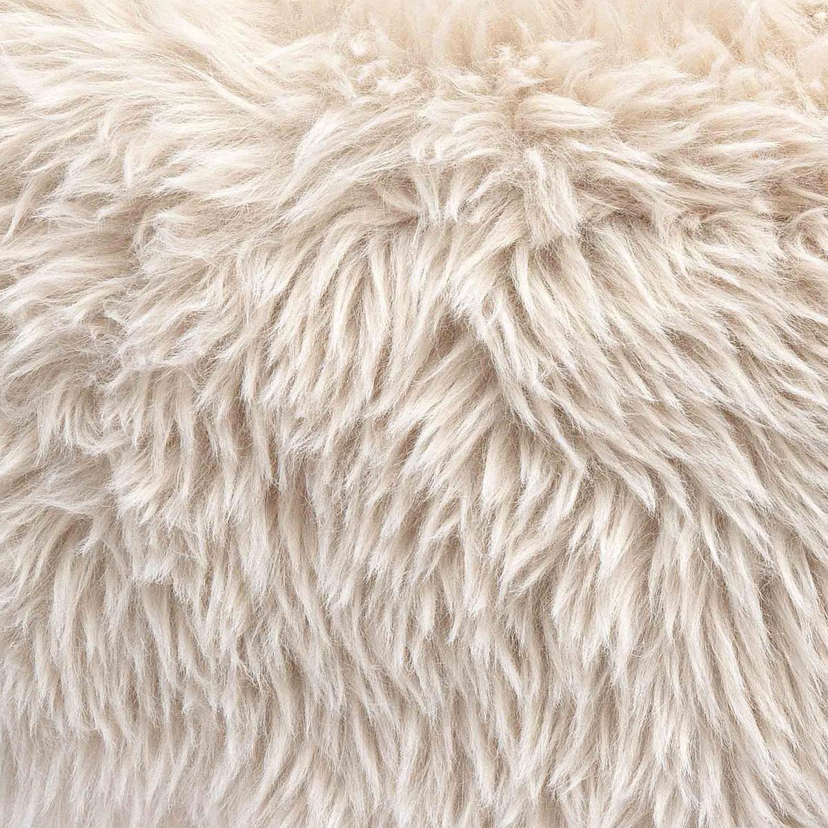 Carmel Natural Vegan Shearling Accent Chair - Image 7