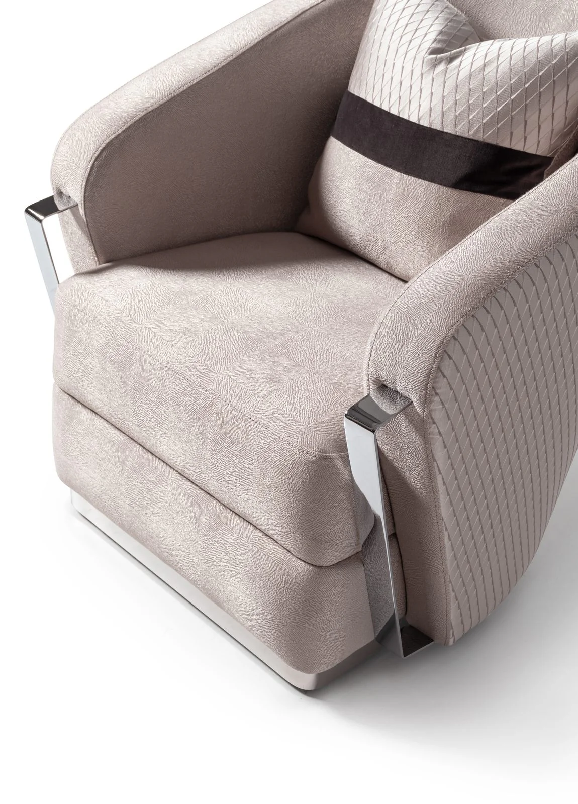 Carmela Accent Chair - Zinc/Silver - Image 10