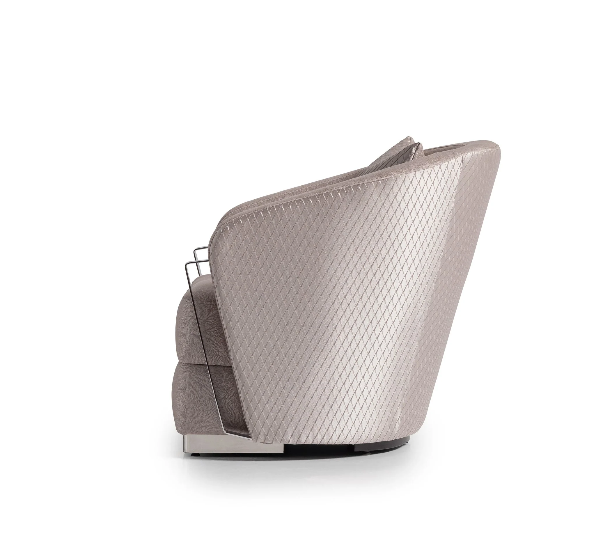 Carmela Accent Chair - Zinc/Silver - Image 6